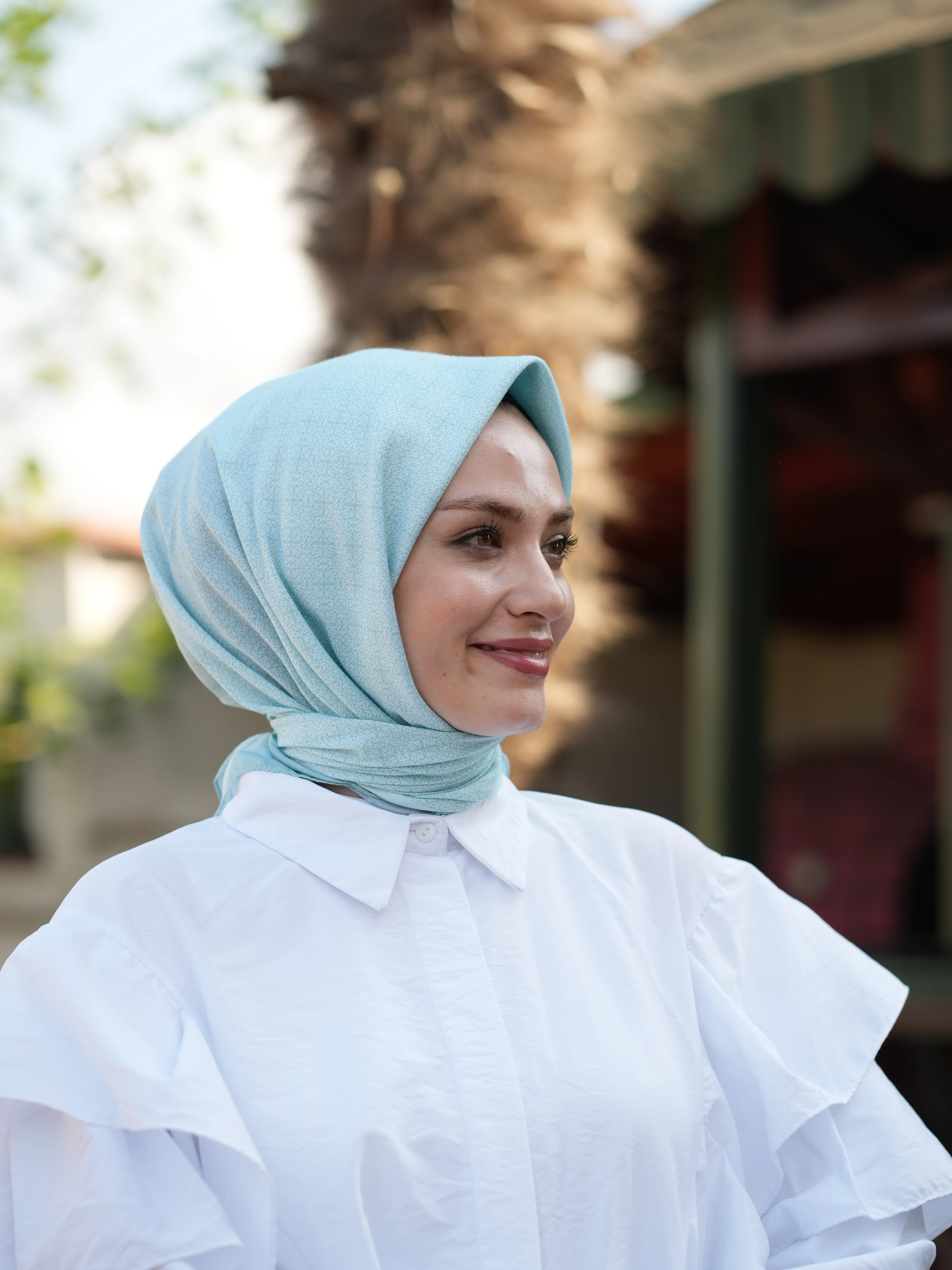 GECE YILDIZI SOFT EŞARP - GÖK MAVİSİ main variant image