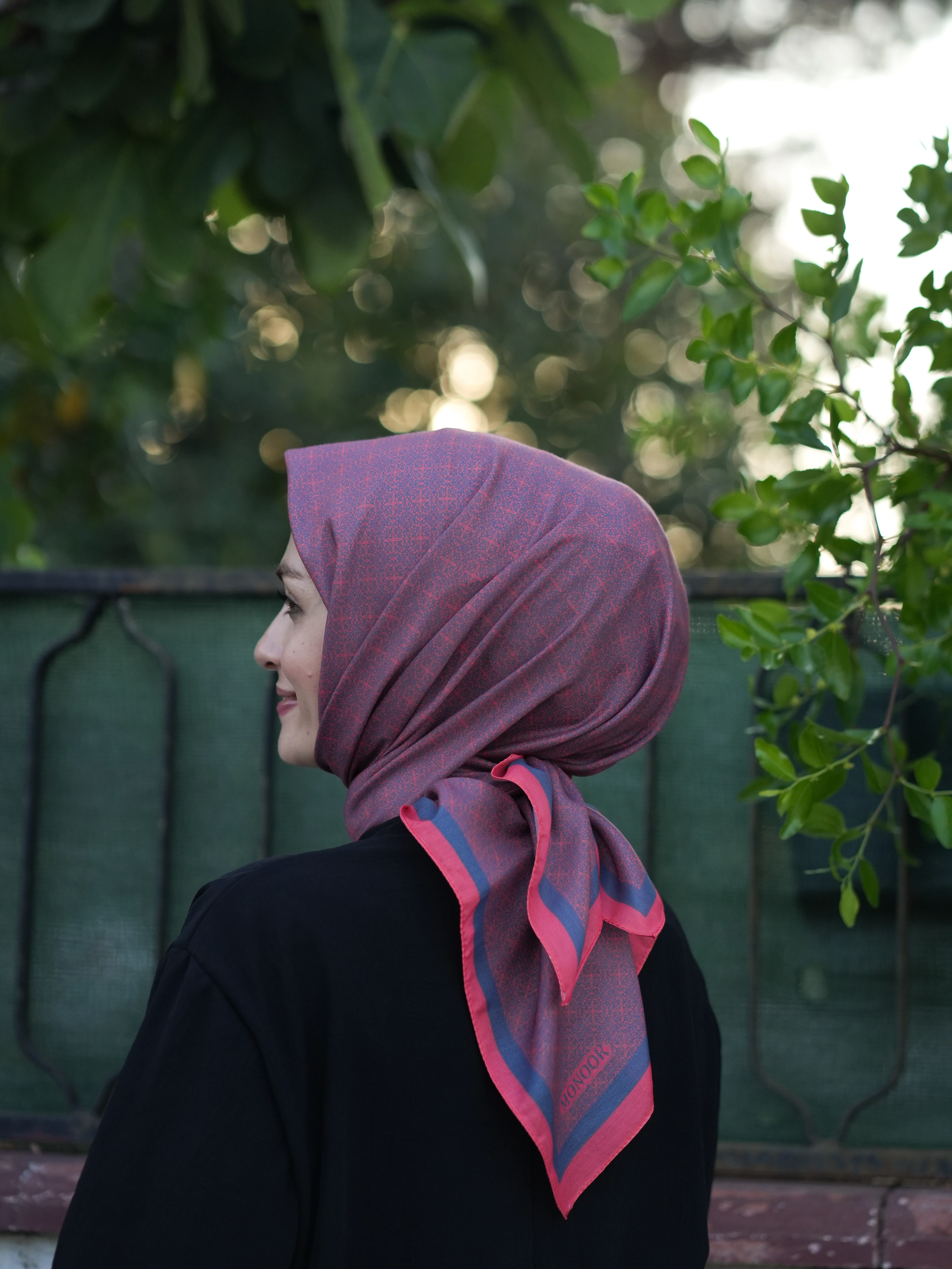 GECE YILDIZI SOFT EŞARP - NAR ÇİÇEĞİ main variant image