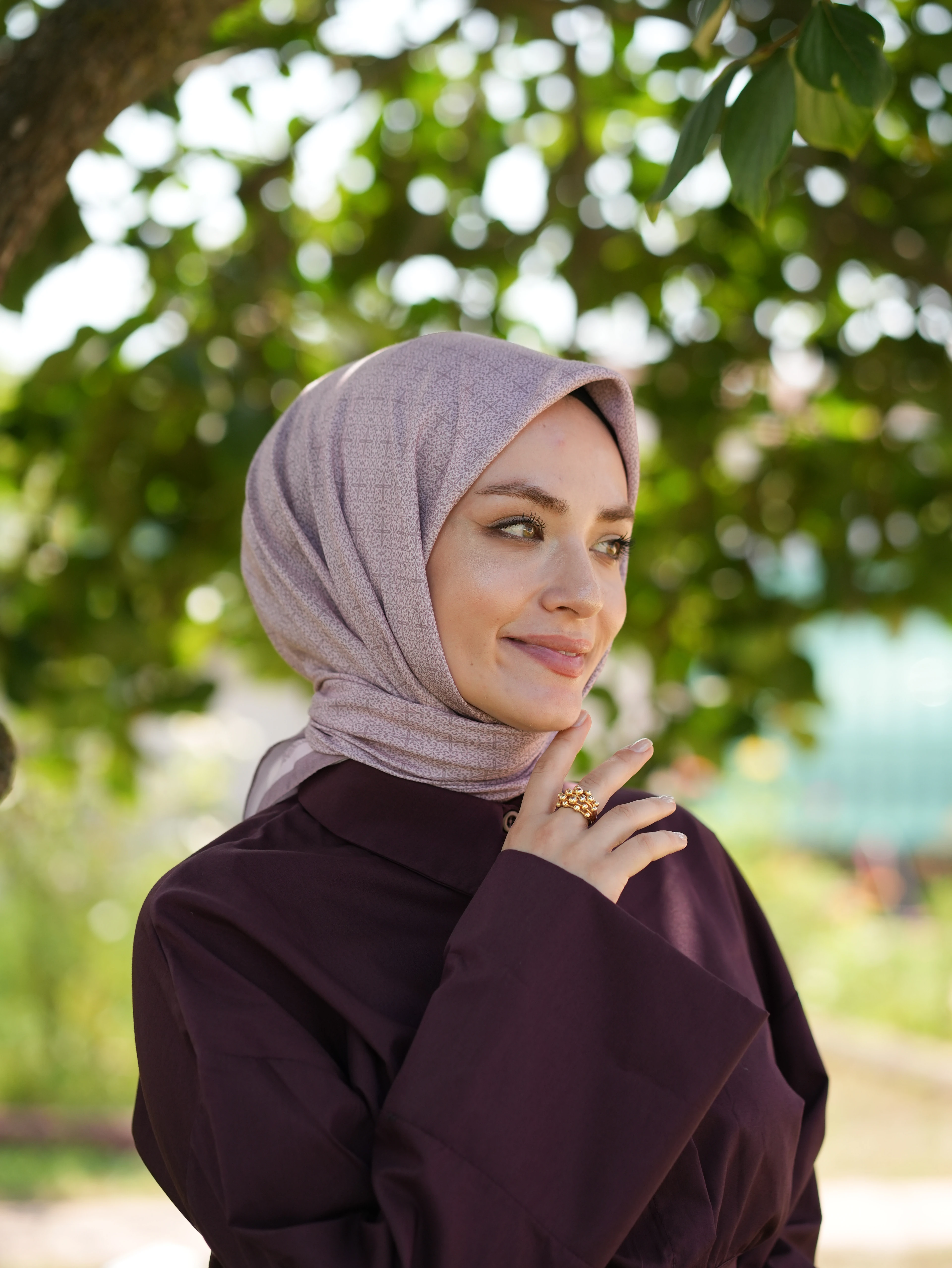 GECE YILDIZI SOFT EŞARP - PUDRA PEMBE main variant image