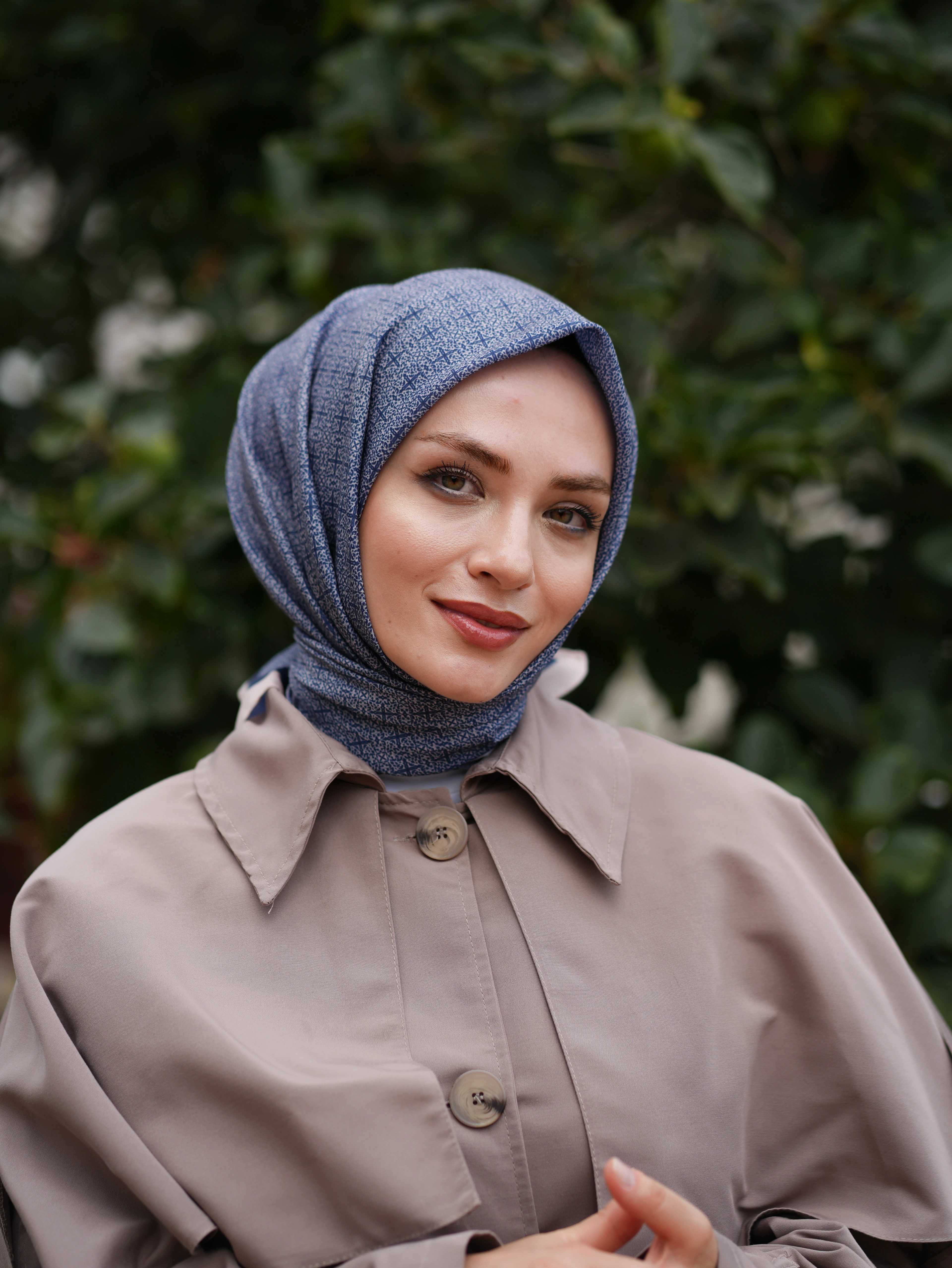 GECE YILDIZI SOFT EŞARP - LACİVERT main variant image