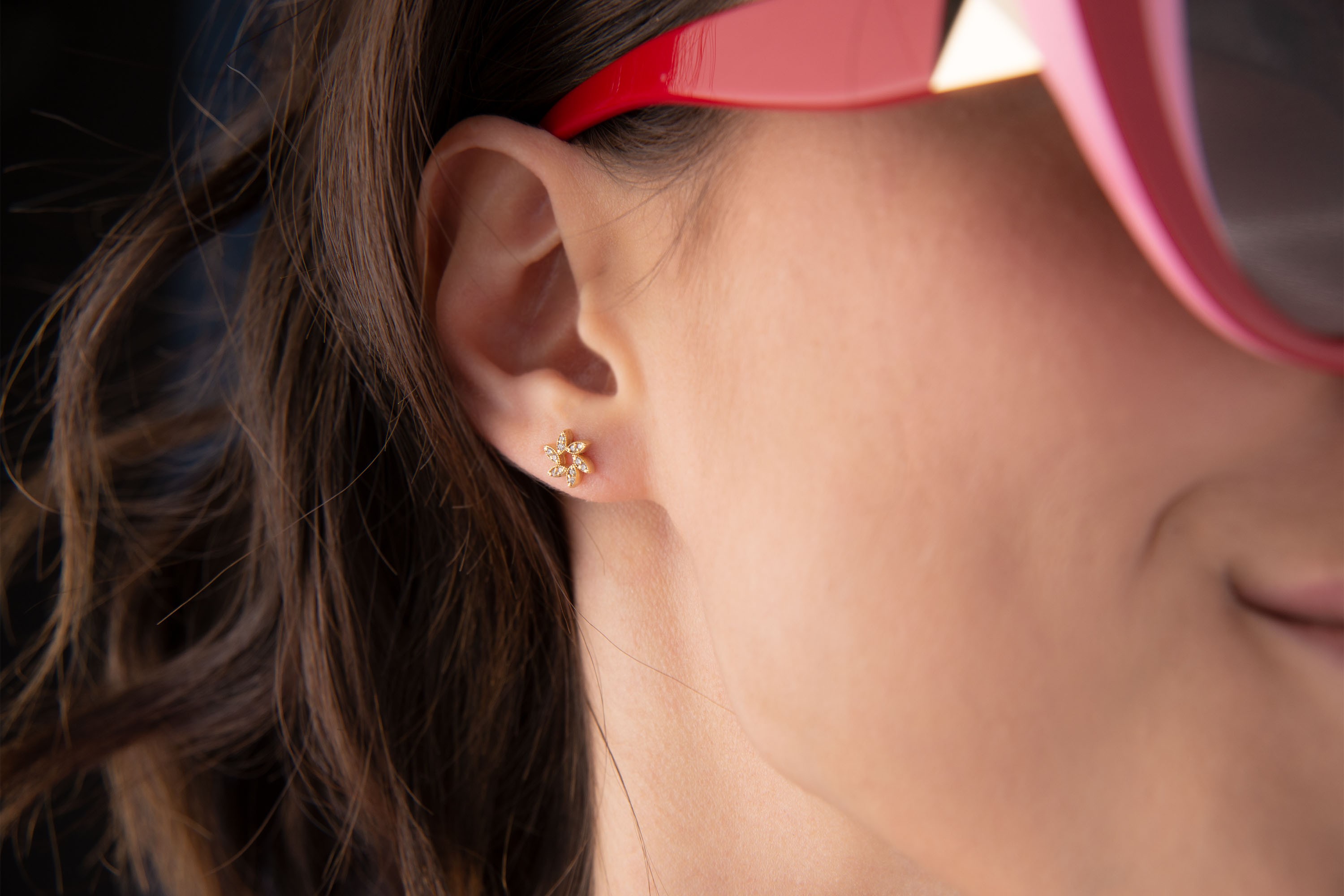 Çiçek Tragus Piercing Helix Kıkırdak
