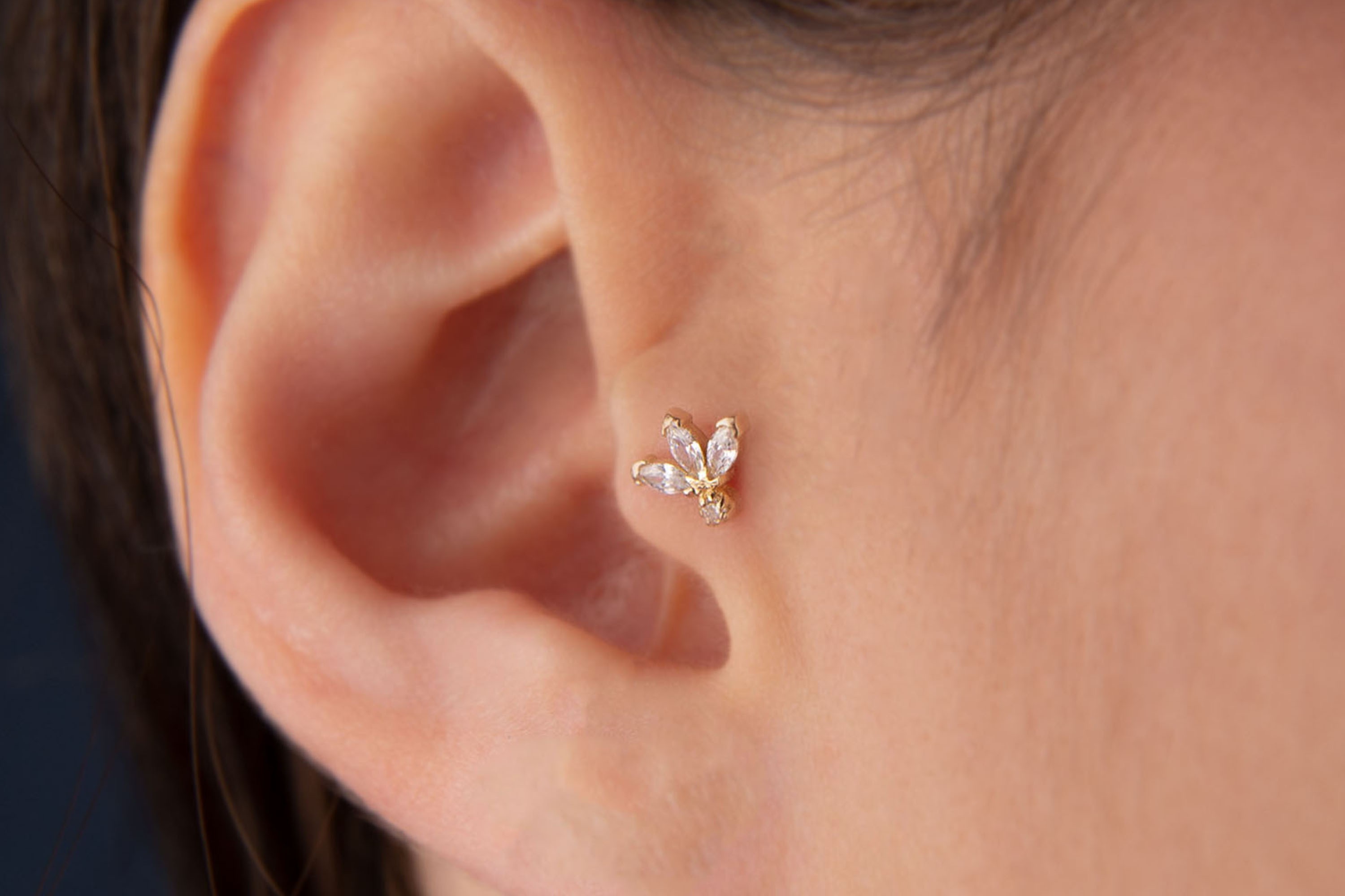 Markiz Başak Tragus Piercing Kıkırdak