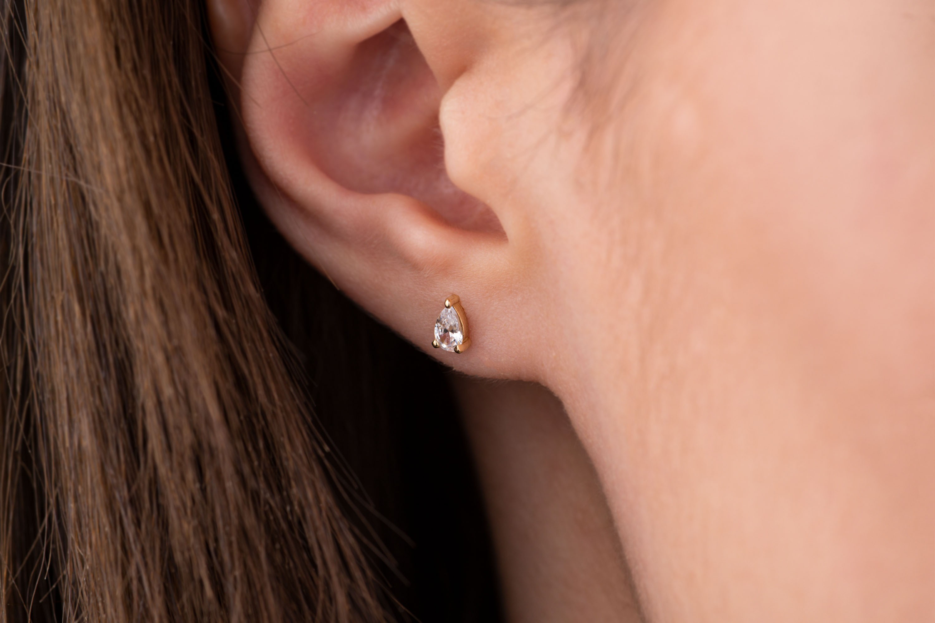 Damla Tragus Piercing Kıkırdak