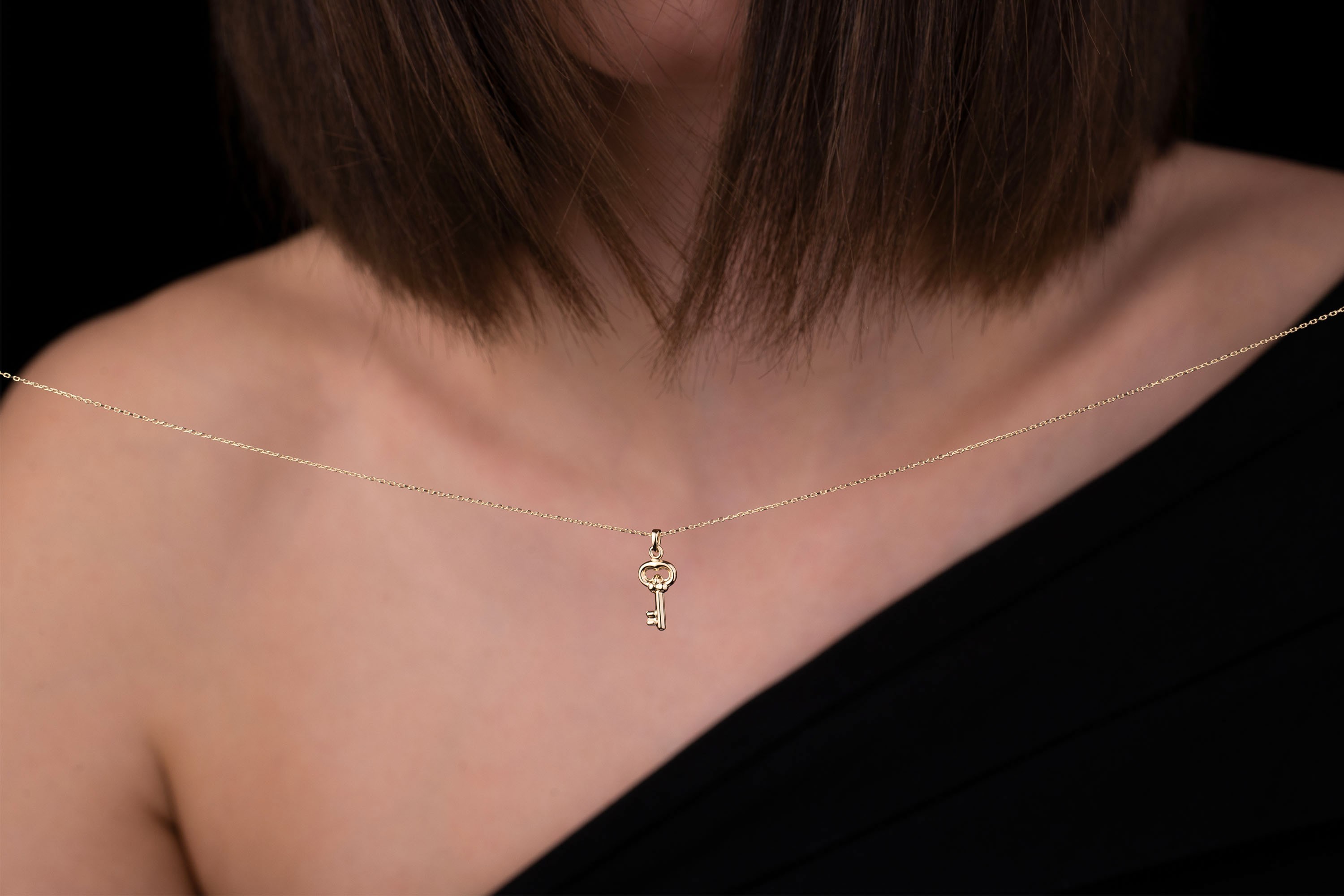 Mini Anahtar Charm Kolye