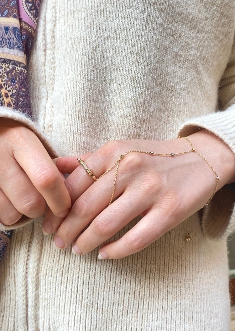 14 Ayar Altın Dorika Toplu Şahmeran Bileklik