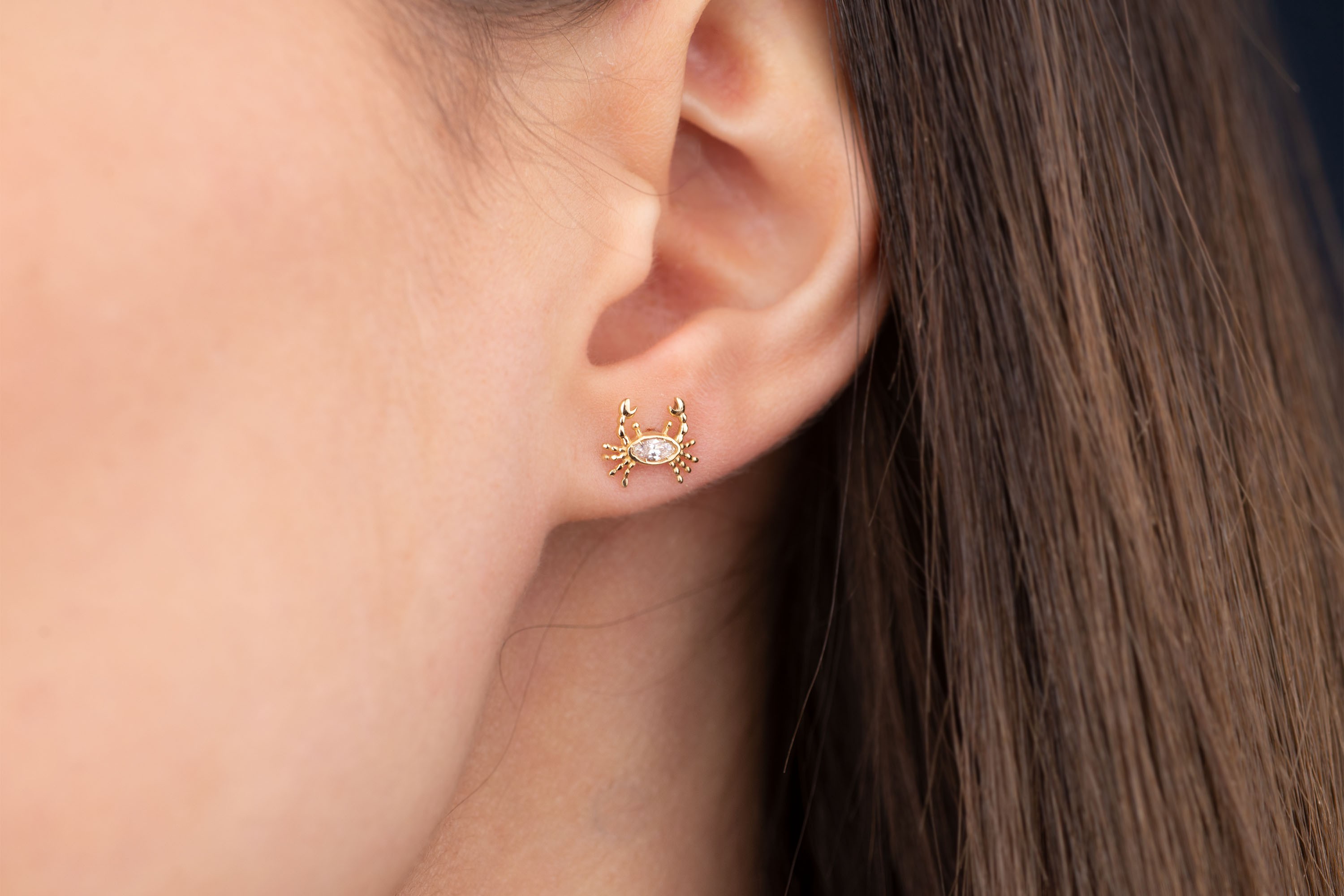 Yengeç Tragus Piercing Kıkırdak