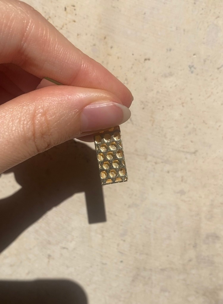 14 Ayar Altın Külçe Kolye Ucu
