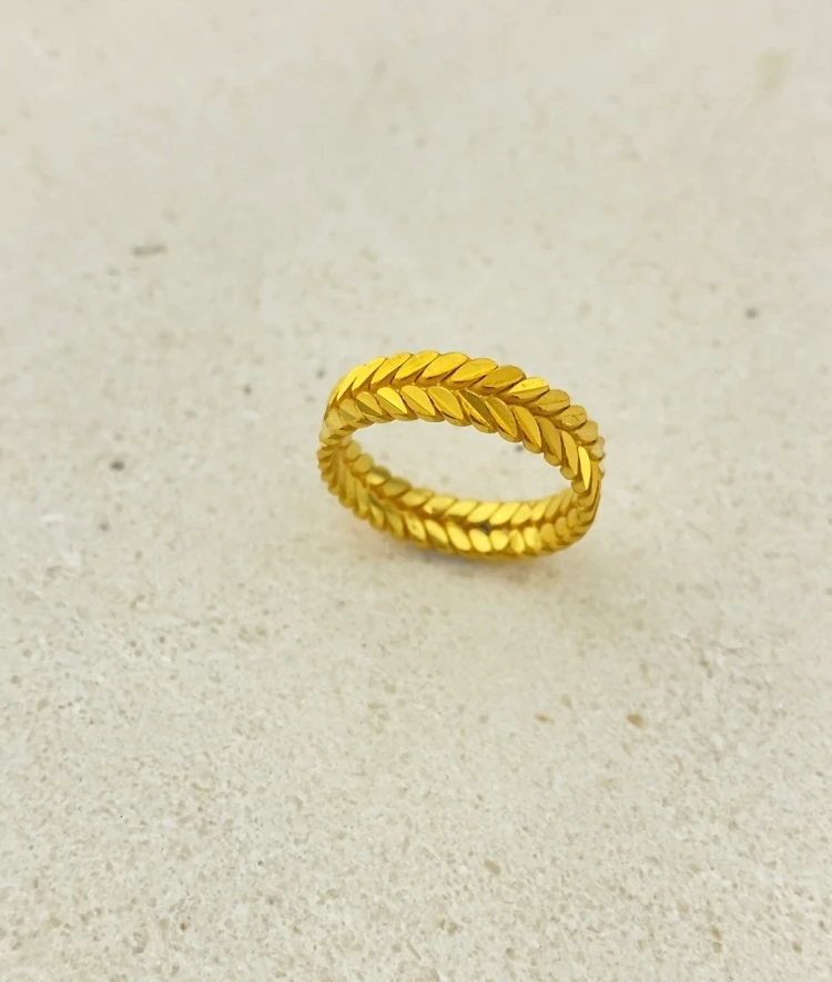 Başak Zeytin dalı Burma Alyans Yüzük