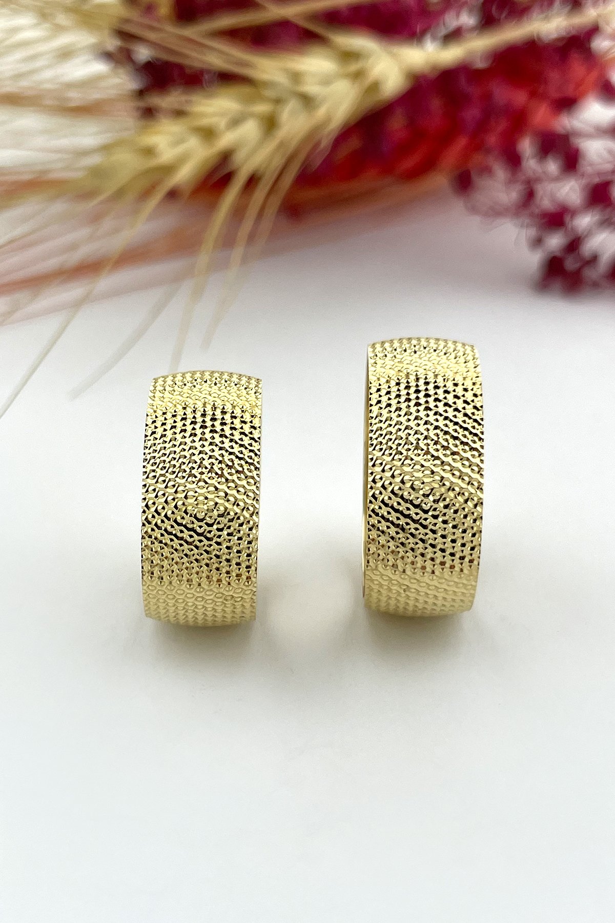 Tam Tur Noktalı Alyans, 8 mm Alyans, Düz Taşsız Alyans, Çizilmeyen, 8 milim