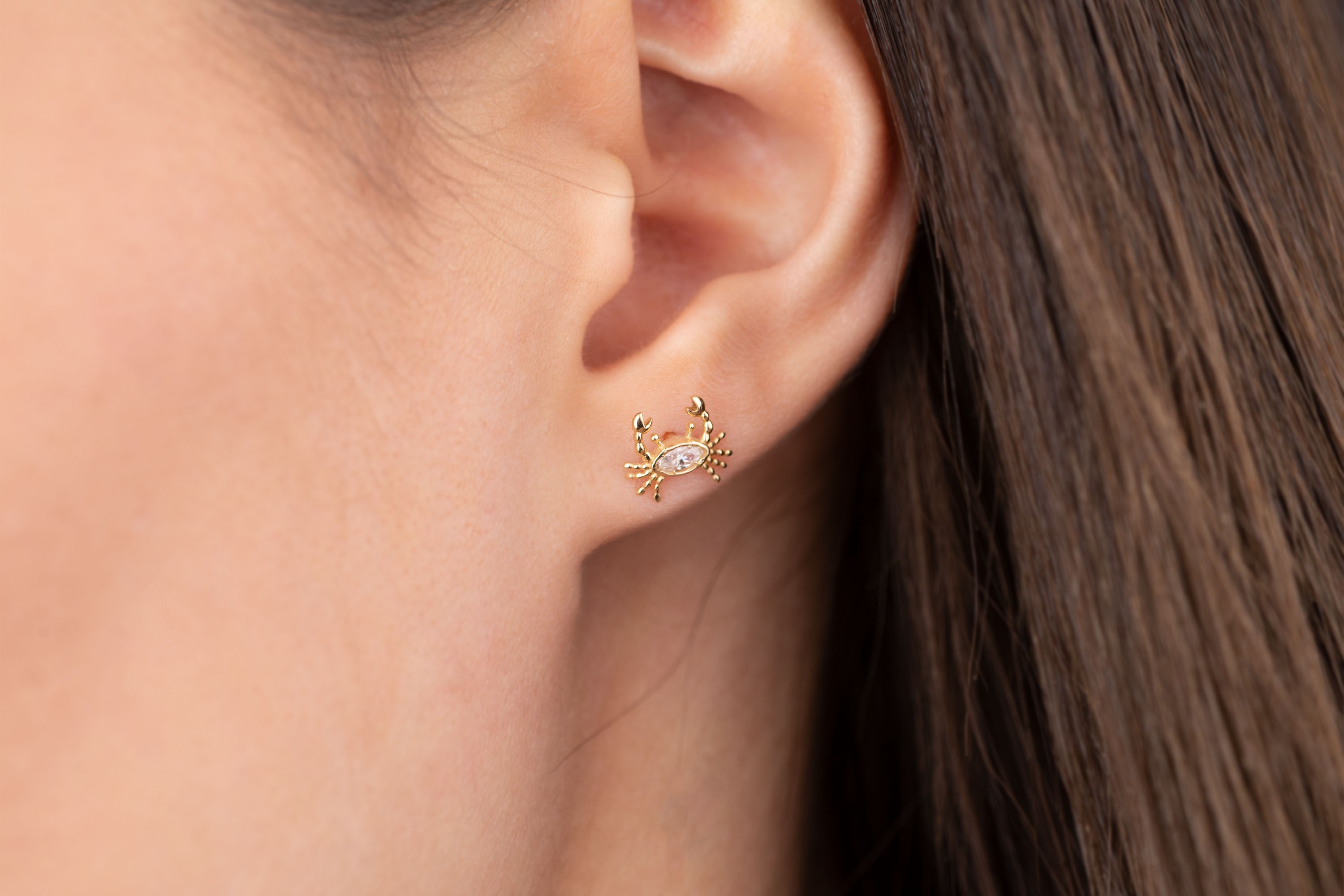 Yengeç Tragus Piercing Kıkırdak