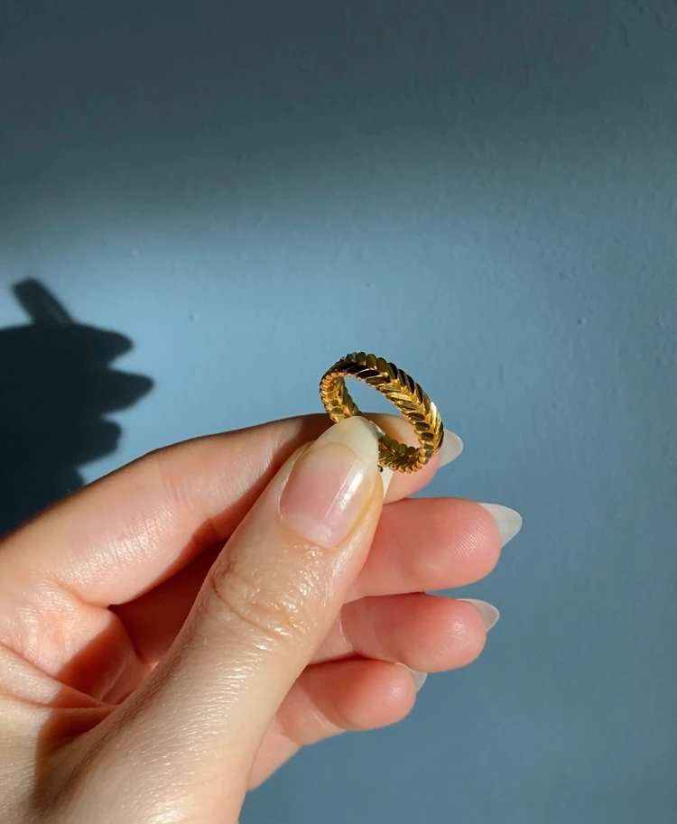 Başak Zeytin dalı Burma Alyans Yüzük