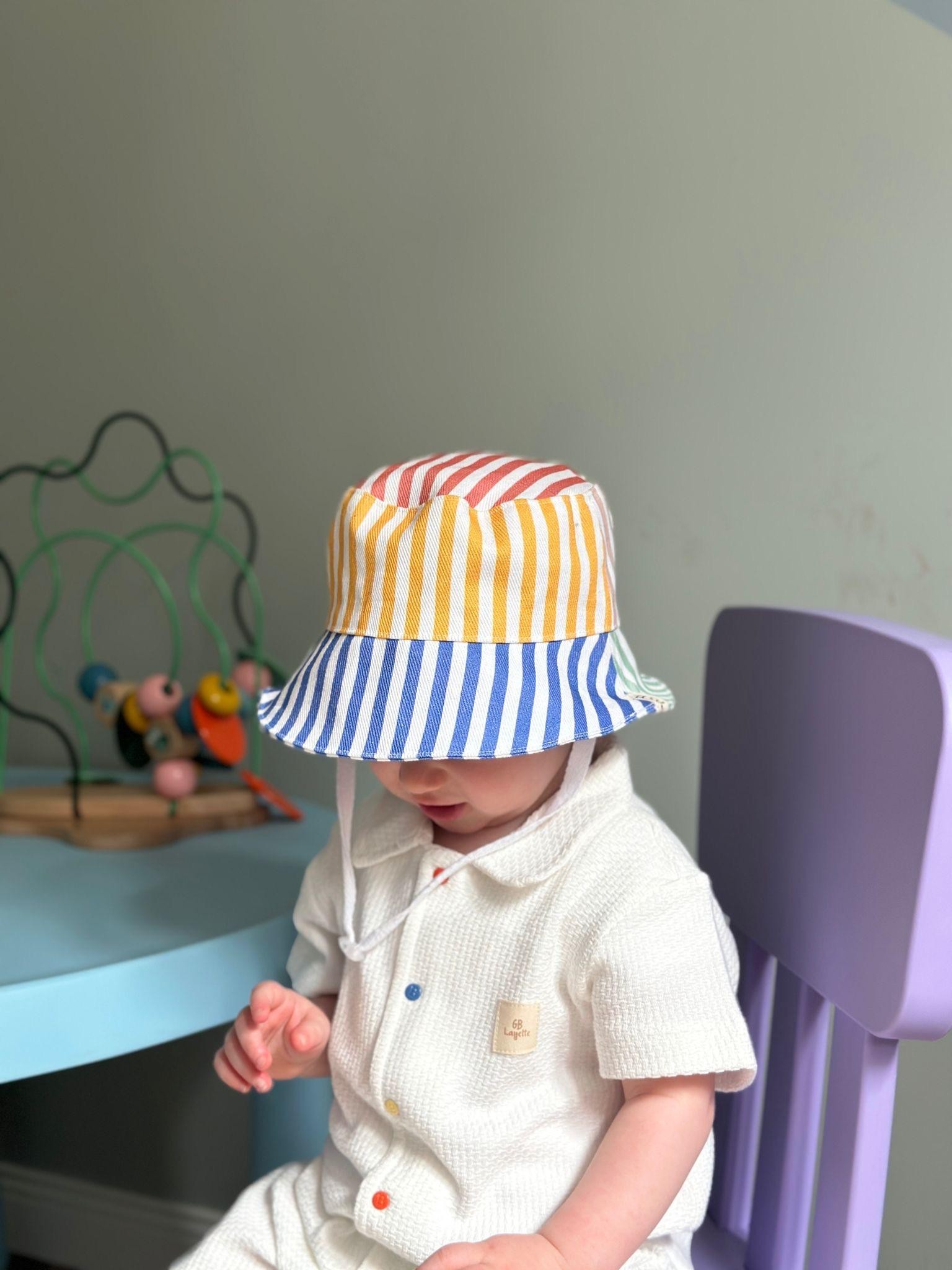 Asu Baby&Kids Color Stripe Bucket Şapka - 1-2 Yaş