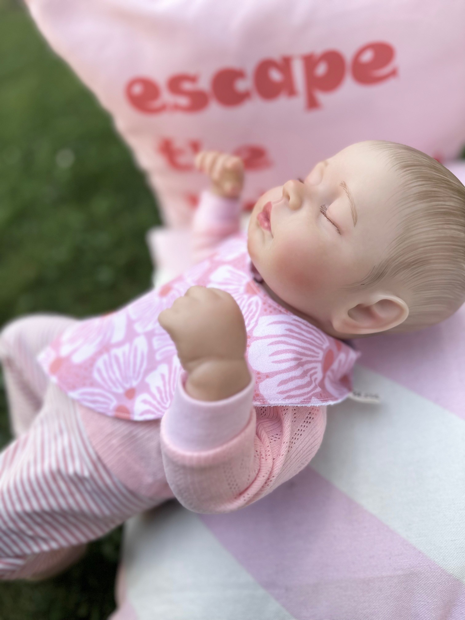 Asu Baby&Kids Pink Daisy Organik Pamuk Önlük