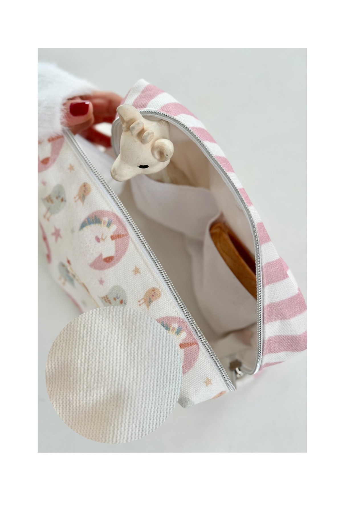 Asu Baby&Kids Unicornbird Organik Pamuk Sıvı Geçirmez Çanta