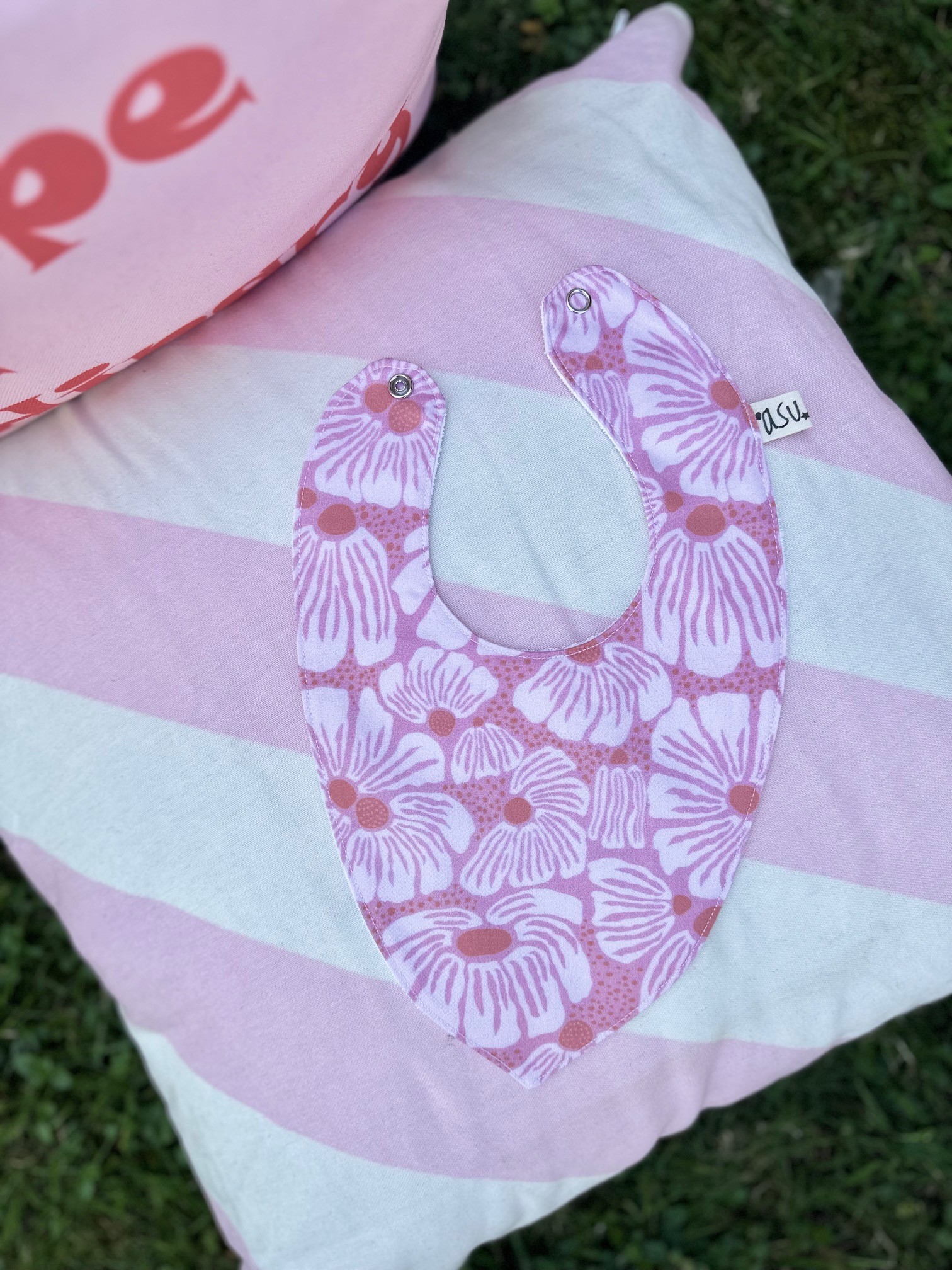 Asu Baby&Kids Pink Daisy Organik Pamuk Önlük