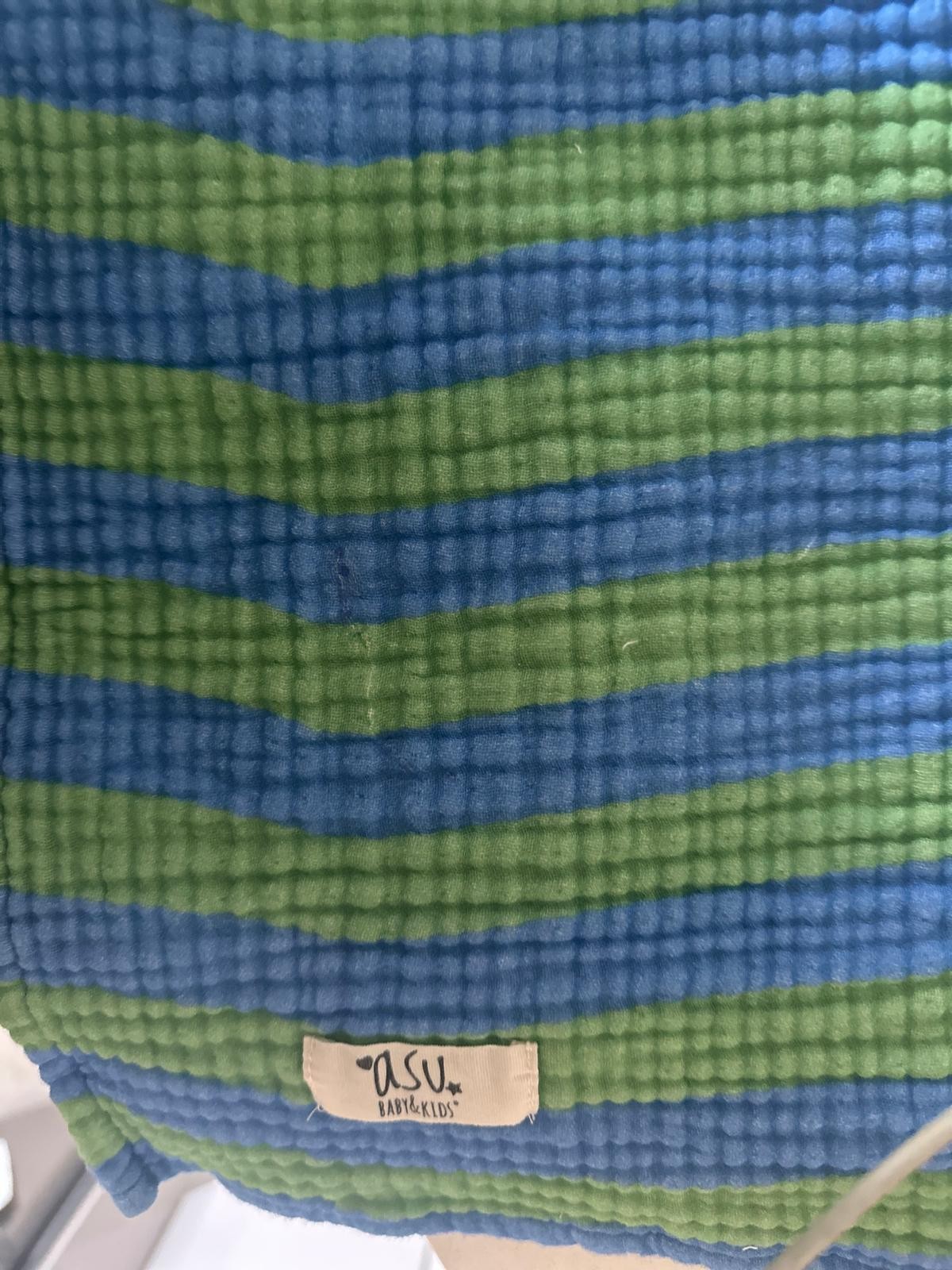 OUTLET Asu Baby&Kids Green Blue Retro Kurulama Örtüsü