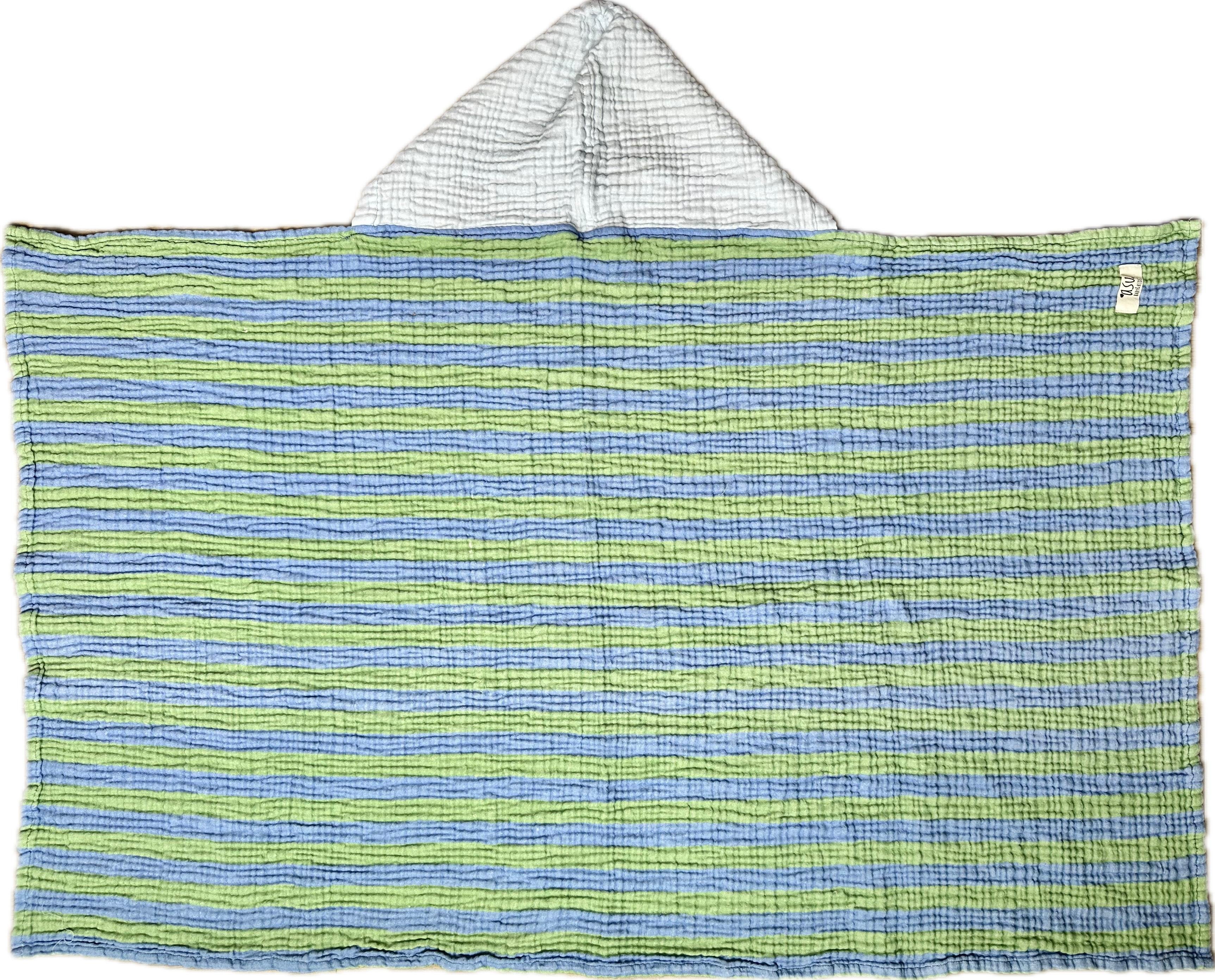 Asu Baby&Kids Green Blue Retro Kurulama Örtüsü