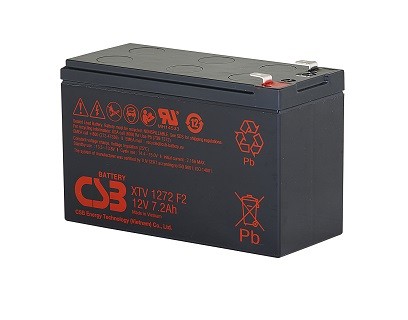 CSB XTV1272 F2 12Volt 7.2Ah Uzun Ömürlü Kuru Tip Akü