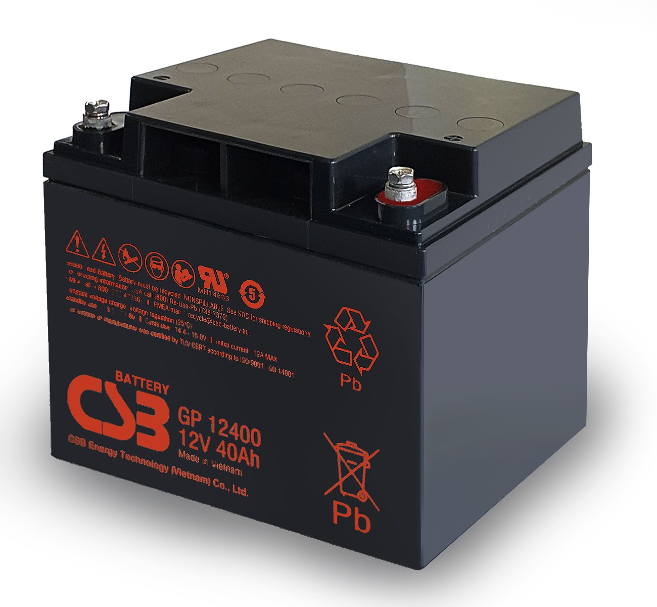 CSB GP12400 12Volt 40Ah Kuru Tip Akü