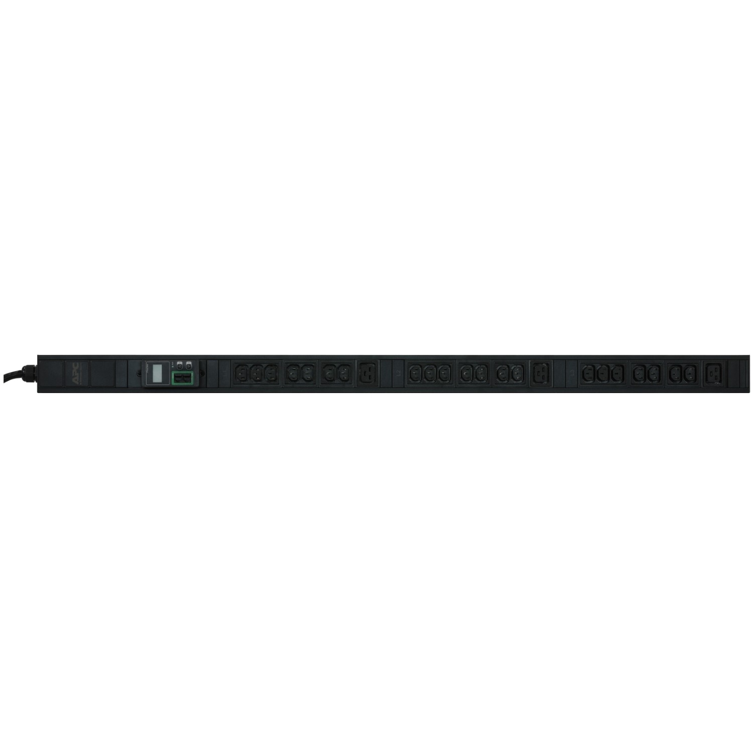 Easy Rack PDU Sayaç 0U 3 Faz 11kW 230V 16A 21x C13 ve 3x C19 çıkış IEC60309 3P + N + PE giriş