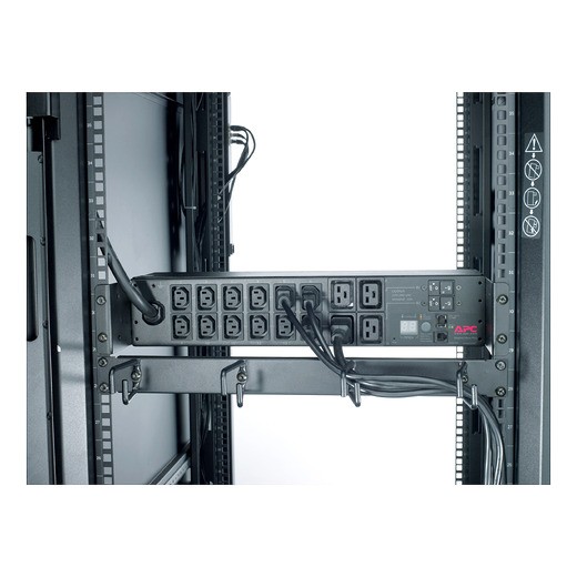 APC AP7822B NetShelter Metered Rack PDU, 2U, 1PH, 7.4kW 230V 32A, x12 C13 and x4 C19 outlets, IEC 309 cord