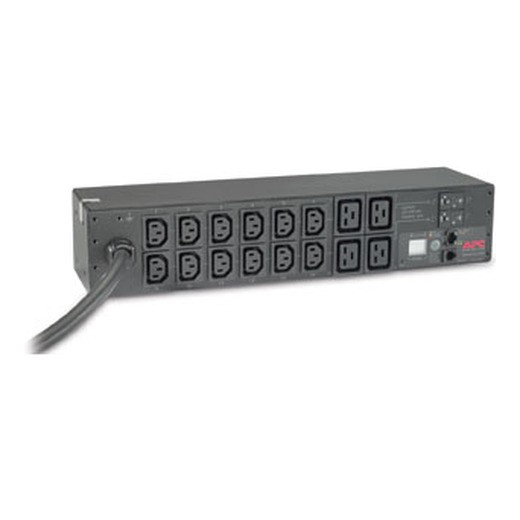 APC AP7822B NetShelter Metered Rack PDU, 2U, 1PH, 7.4kW 230V 32A, x12 C13 and x4 C19 outlets, IEC 309 cord