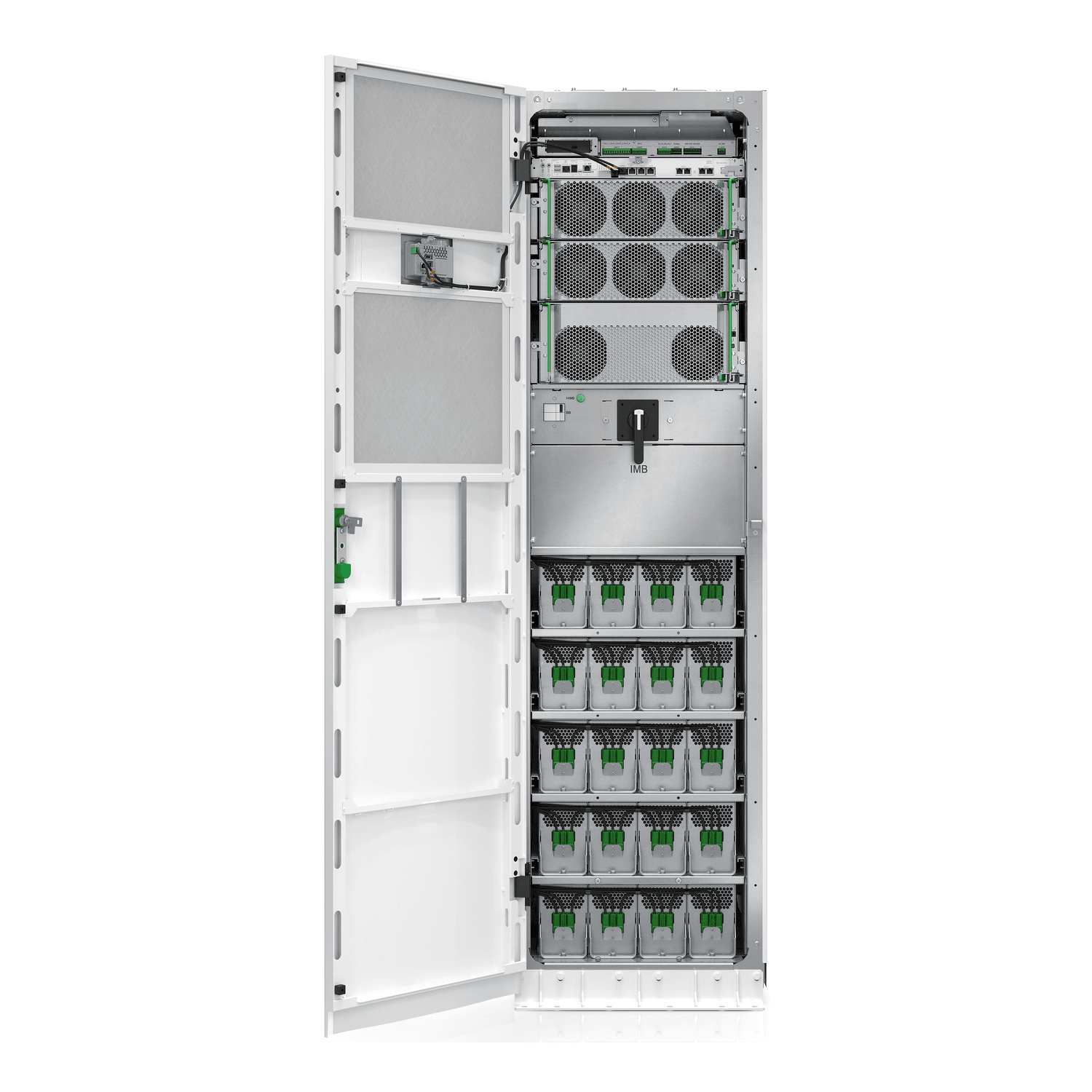 Schneider Electric GVSUPS20KR0B5HS Galaxy VS UPS 20 kW 400 V, N+1 güç modüllü, 5 adet akıllı modüler 9 Ah akü sırası için Başlatma 5x8