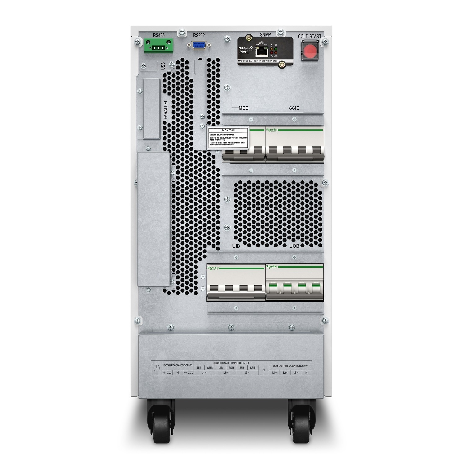 Schneider Electric E3SUPS15K3I Easy UPS 3S 10 kVA 400 V 3:1 UPS, harici aküler için