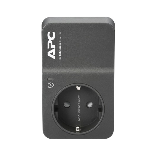 Schneider Electric APC PM1WB-GR Tekli Akım Korumalı Priz Siyah