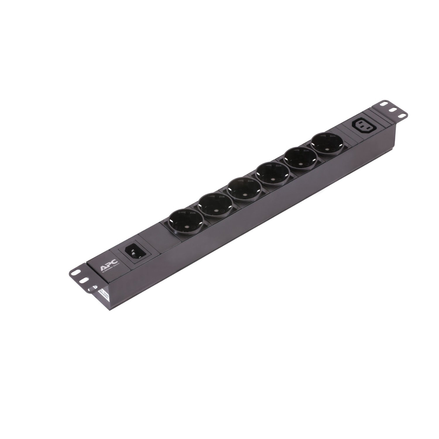 APC EPDU1010B-SCH Easy Rack PDU 1U 1 Faz 2,3kW 230V 10A 6x SCHUKO ve 1x C13 çıkışları IEC60320 C14 girişi