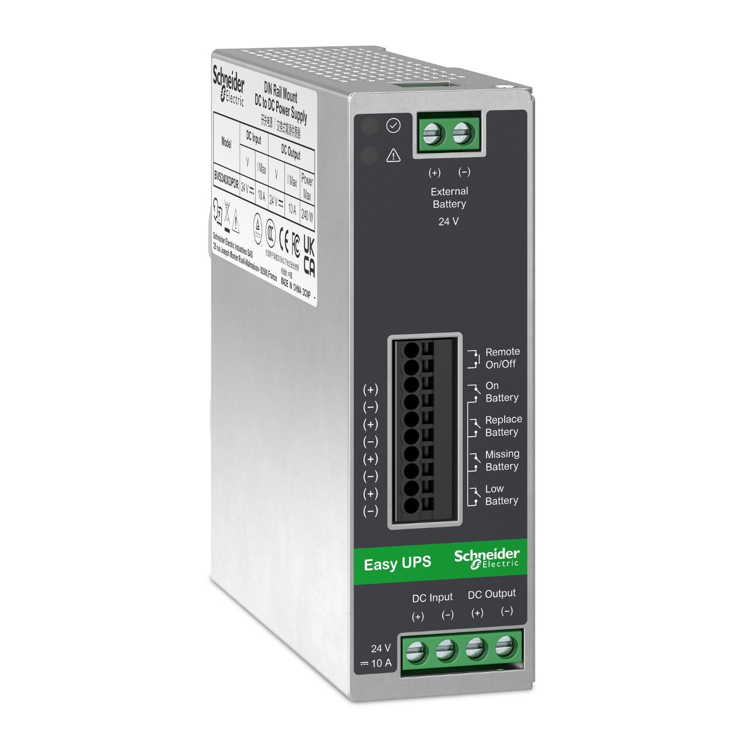 Easy UPS kontrol modülü, 24V DC-DC, DIN Rail, Endüstriyel, 10A