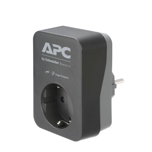 Schneider Electric APC PME1WB-GR Tekli Akım Korumalı Priz Siyah