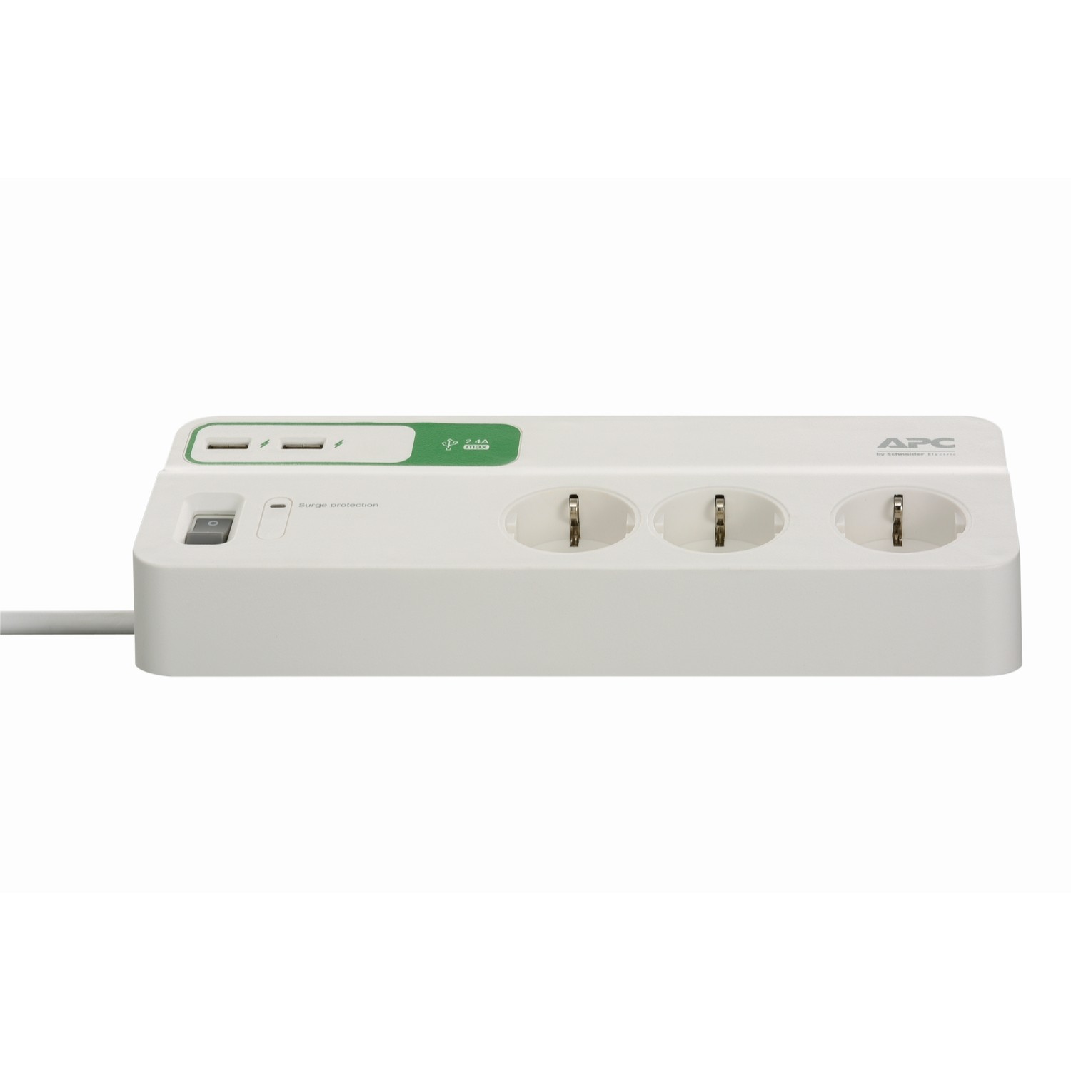 Schneider Electric APC PM6U-GR 6'lı Akım Korumalı Priz + 2 USB Hızlı Şarj