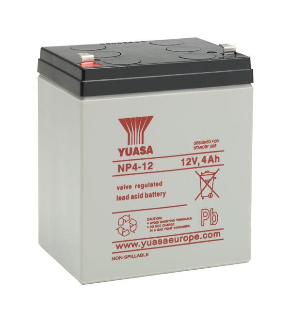 YUASA NP4-12 12V 4Ah Bakımsız Kuru Akü