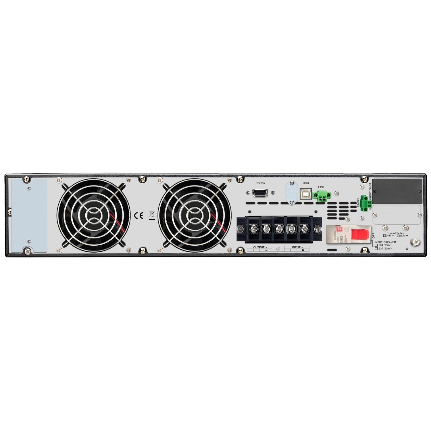 APC SRV6KRIL Easy UPS On-Line SRV 6000VA RM(Kabinete Monte) 230V, Uzatılmış Çalışma Süreli Kesintisiz Güç Kaynağı