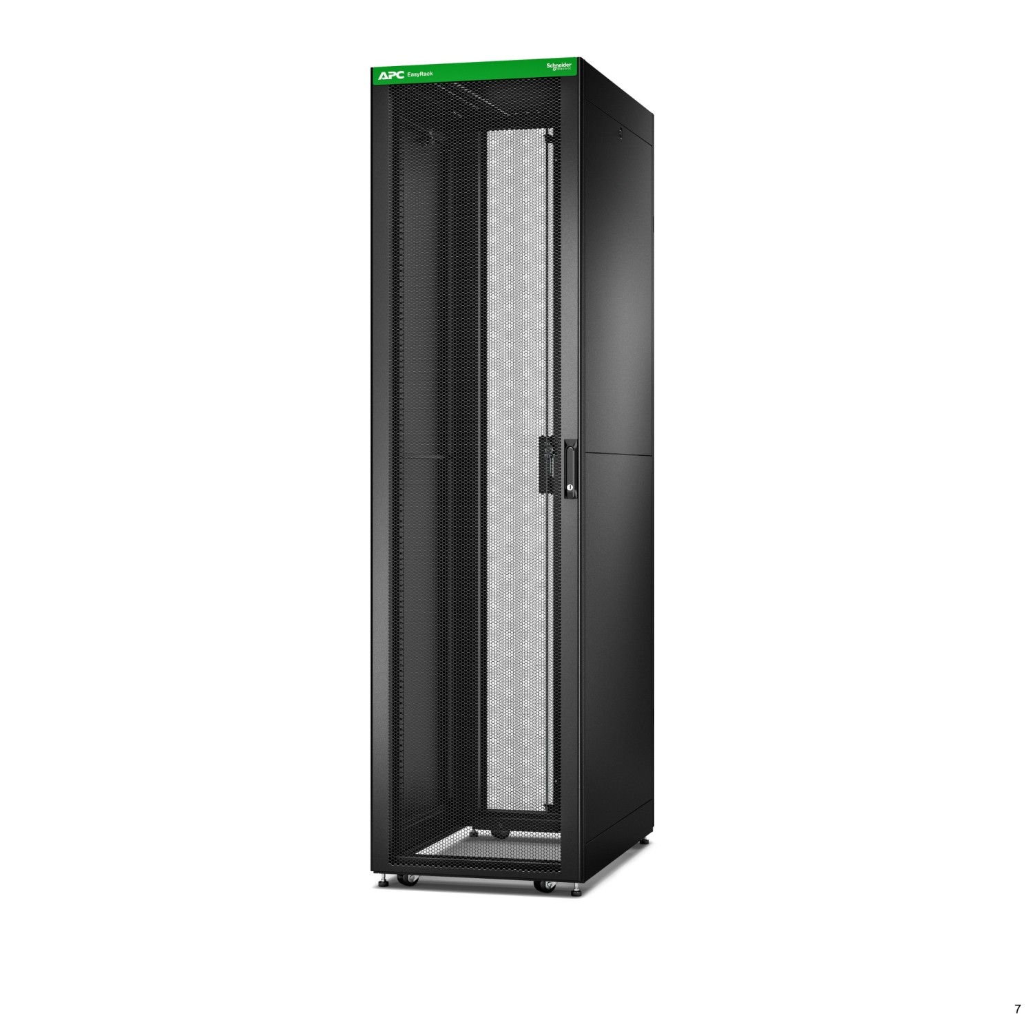 APC ER6802 Easy Rack 48U Siyah Tavanlı Tekerlekli Ayaklı 4 Braketli ve Yan Panelli Tabansız 2258H x 600W x 1000D mm