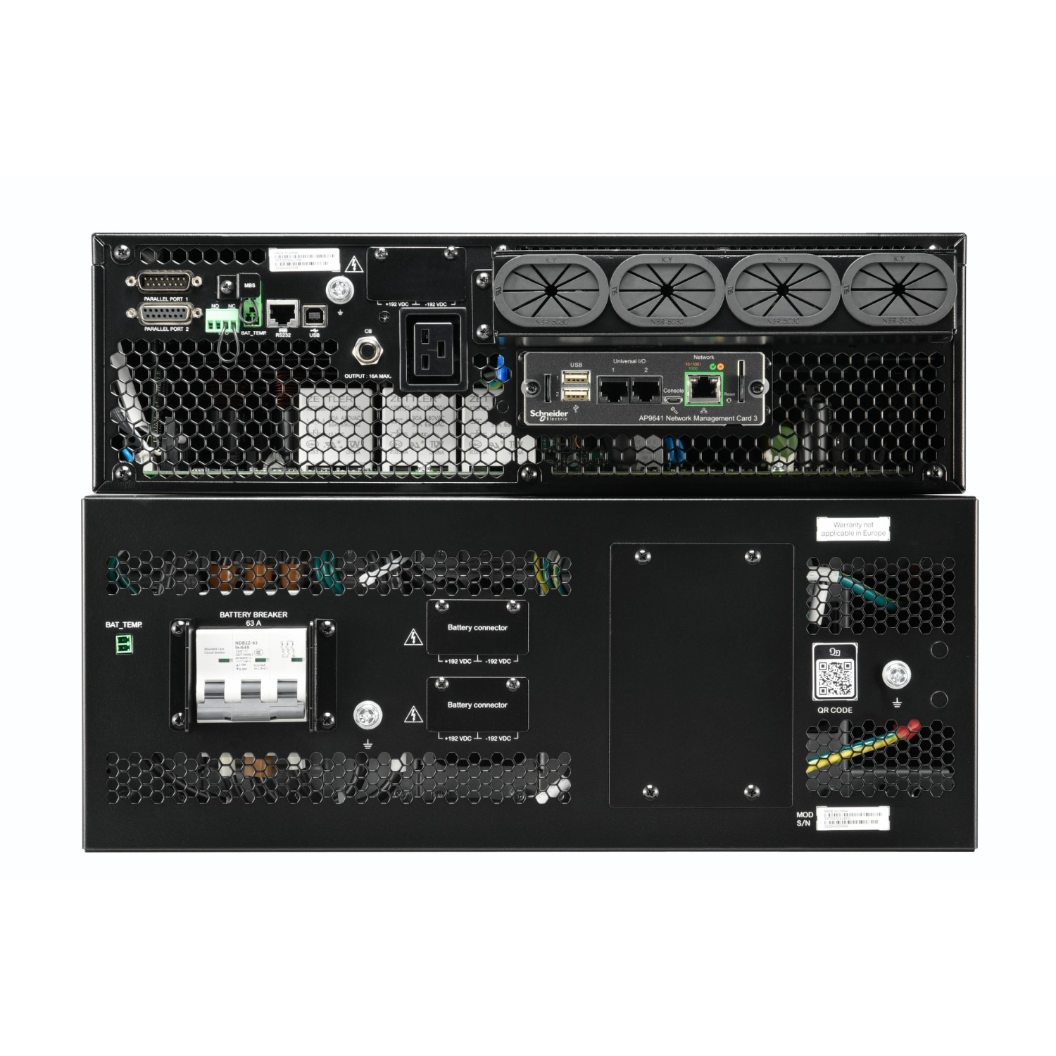 APC SRTG20KXLI  Smart-UPS On-Line 20kVA/20kW Raf/Kule 230V/380V...415V Ağ Kartı