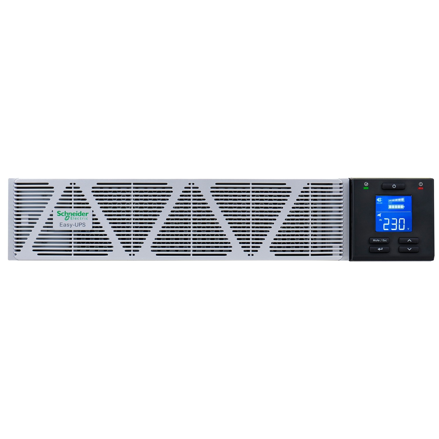Schneider Electric Easy UPS On-Line SRVSL 1000VA Lithium-ion, Rack/Tower 2U, 230V, Ray Kiti ile, SRVSL1KRIRK