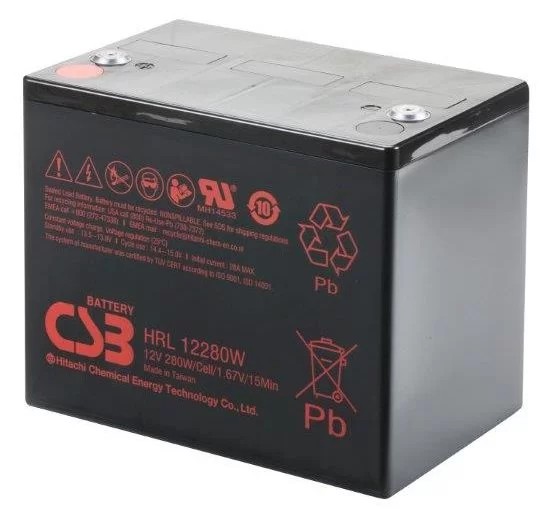 CSB HRL12280W 12Volt 280W Uzun Ömürlü Kuru Tip Akü