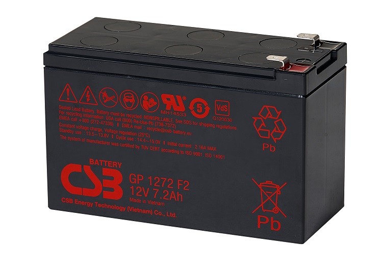 CSB GP1272 F2 12Volt 7.2Ah Kuru Tip Akü