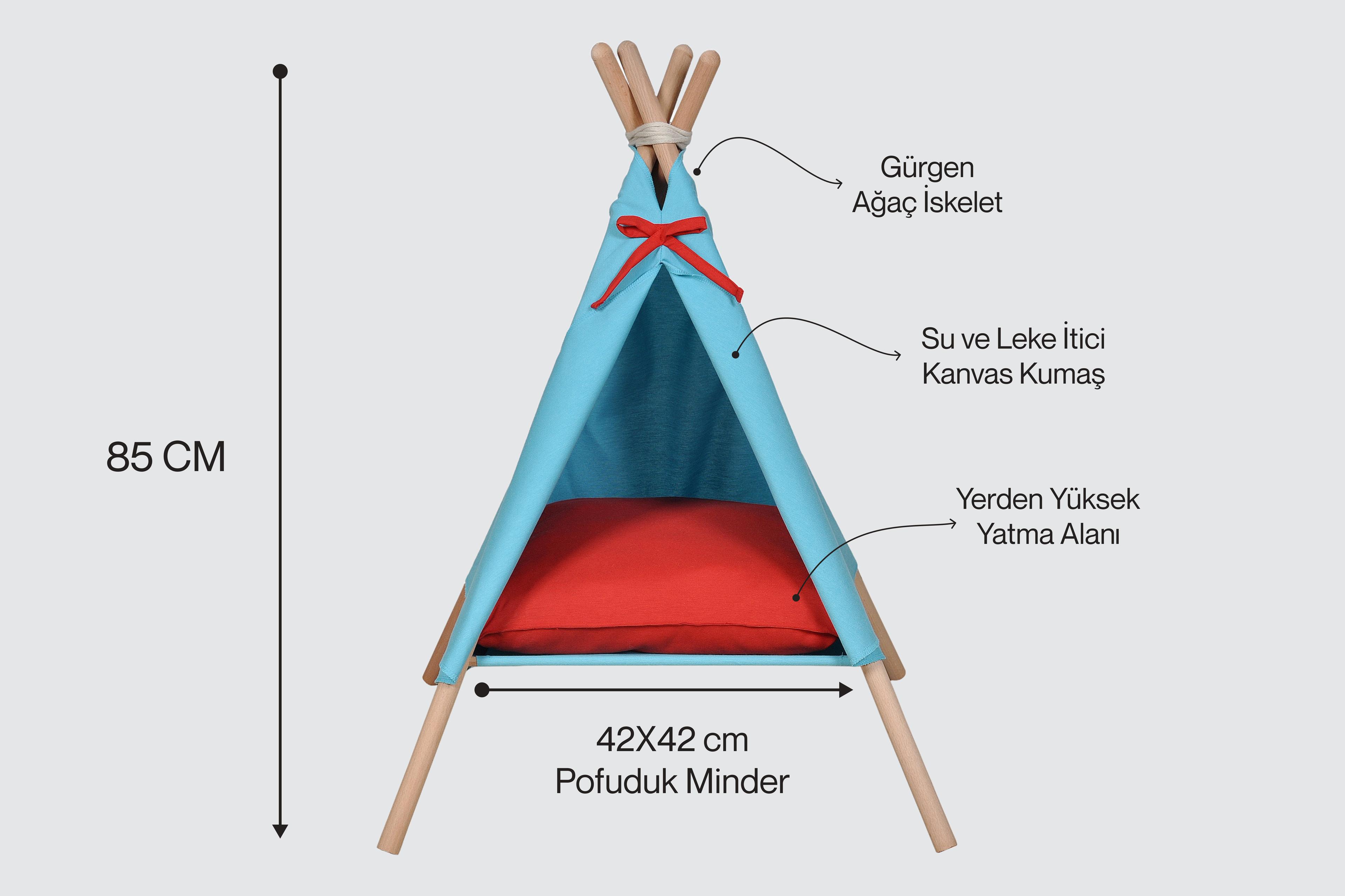 Nokki Kedi Çadırı ve Yatağı