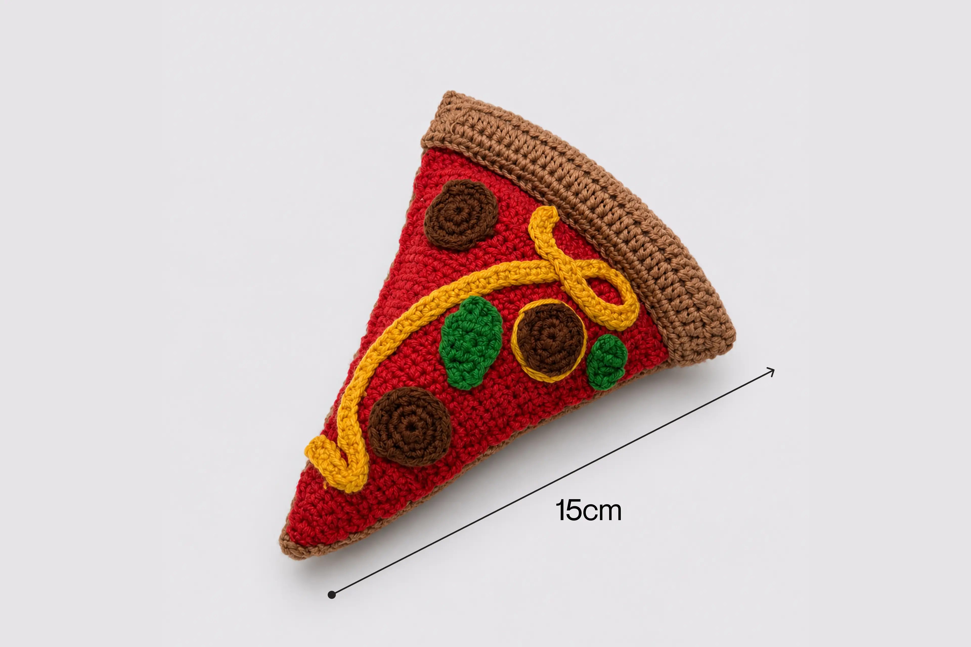 Pizzly Handmade Pizza Slice Cat & Dog Toy