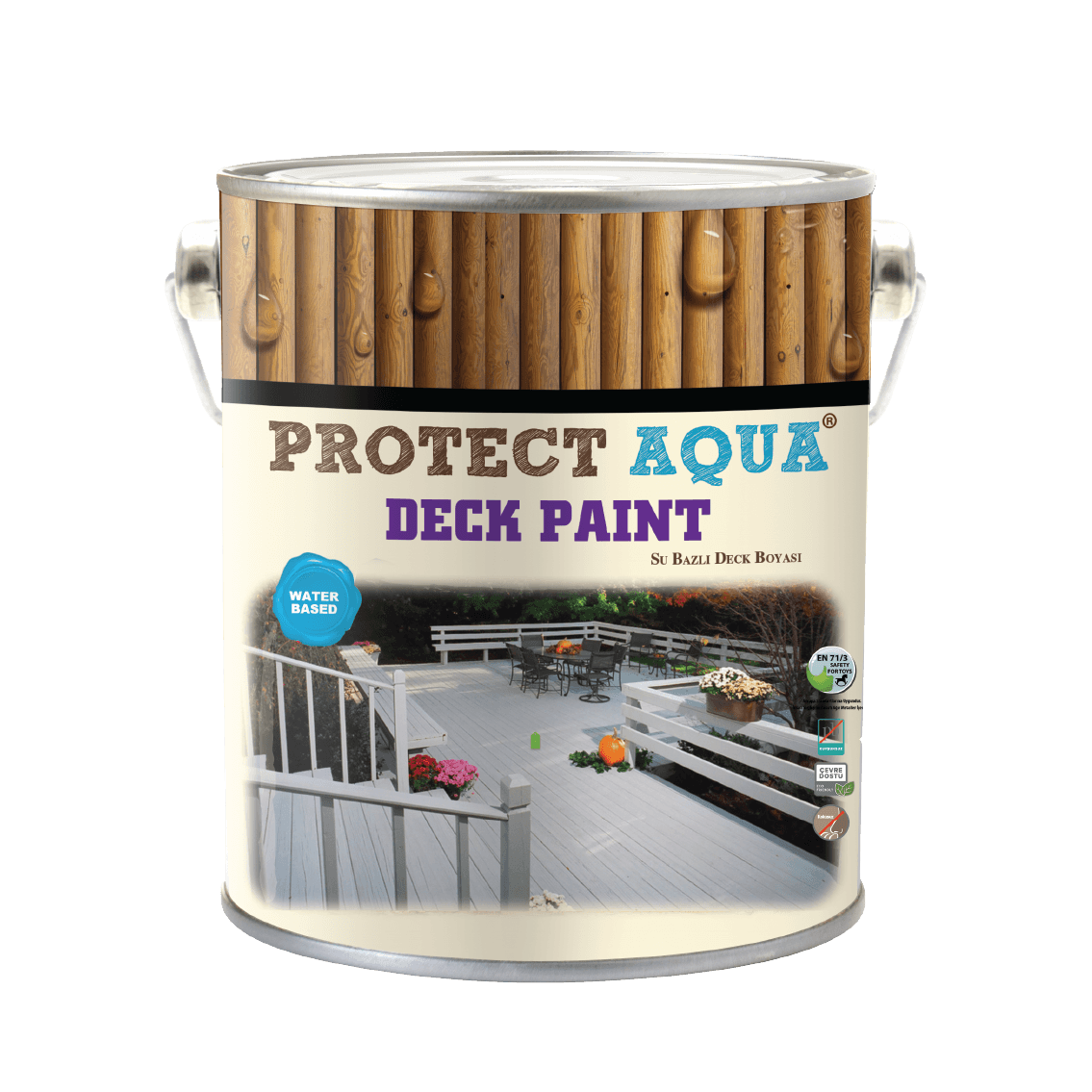 PROTECT AQUA Su Bazlı Deck Boyası Beyaz