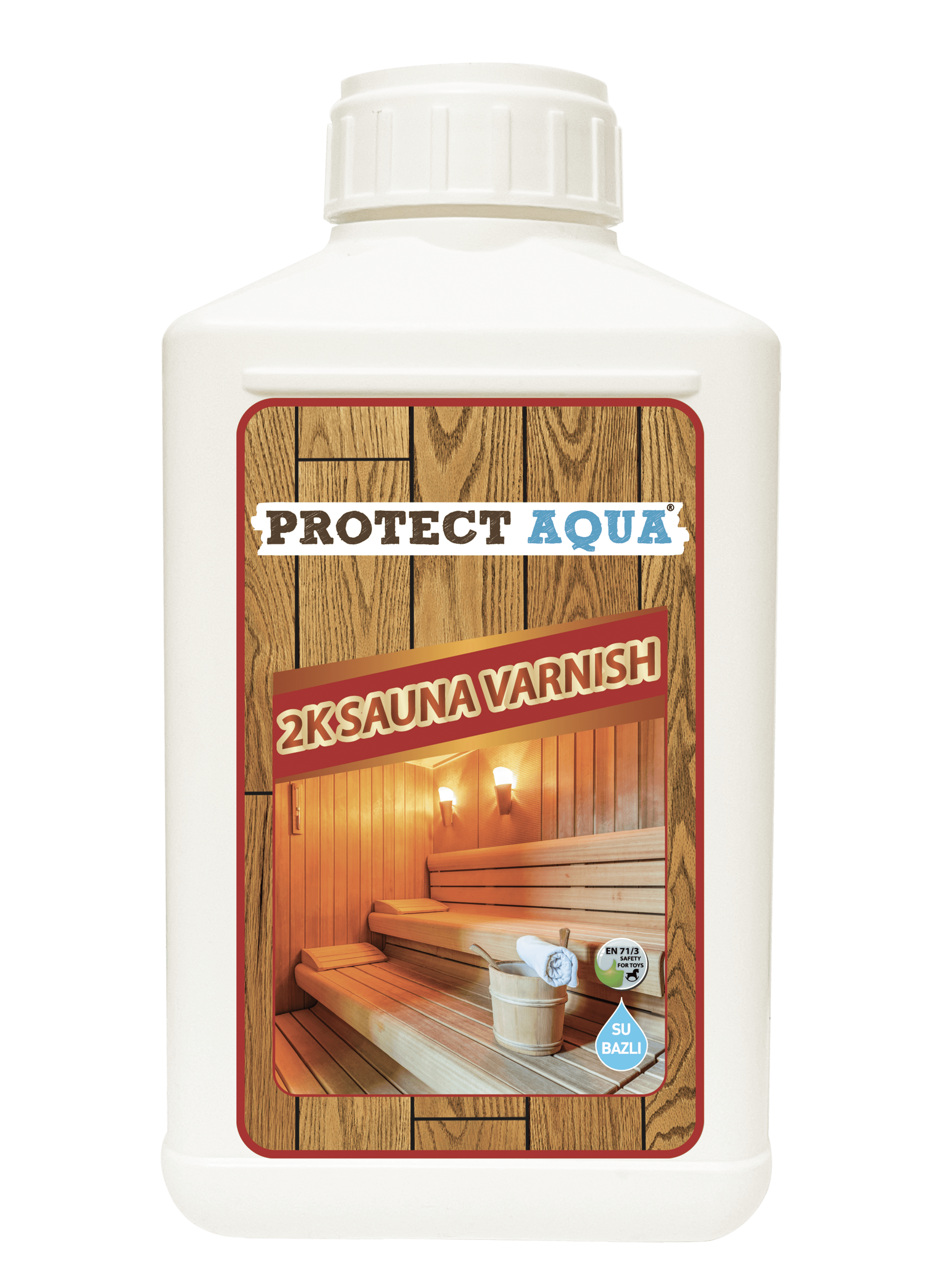 Protect Aqua Su Bazlı 2K Sauna Vernik  ve Sertleştirici 0,825L
