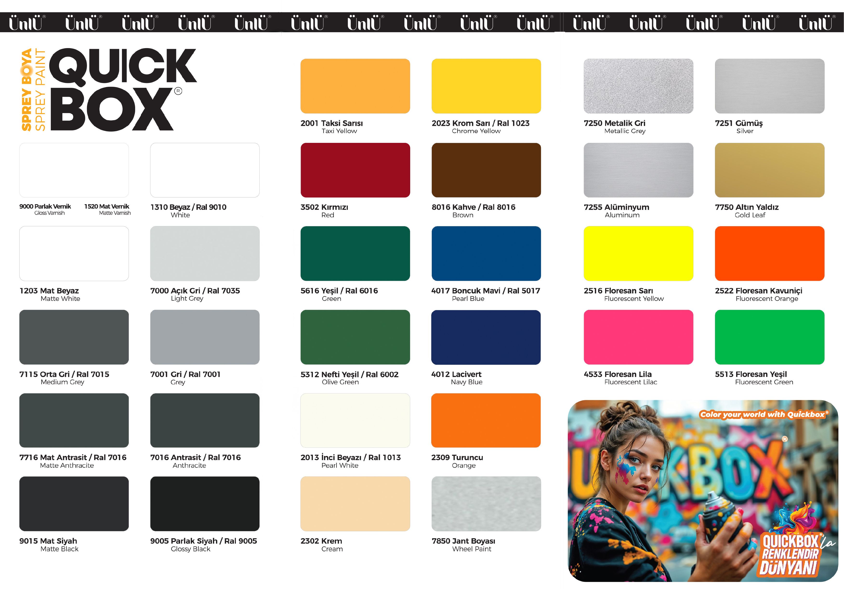 Quickbox Sprey Boya