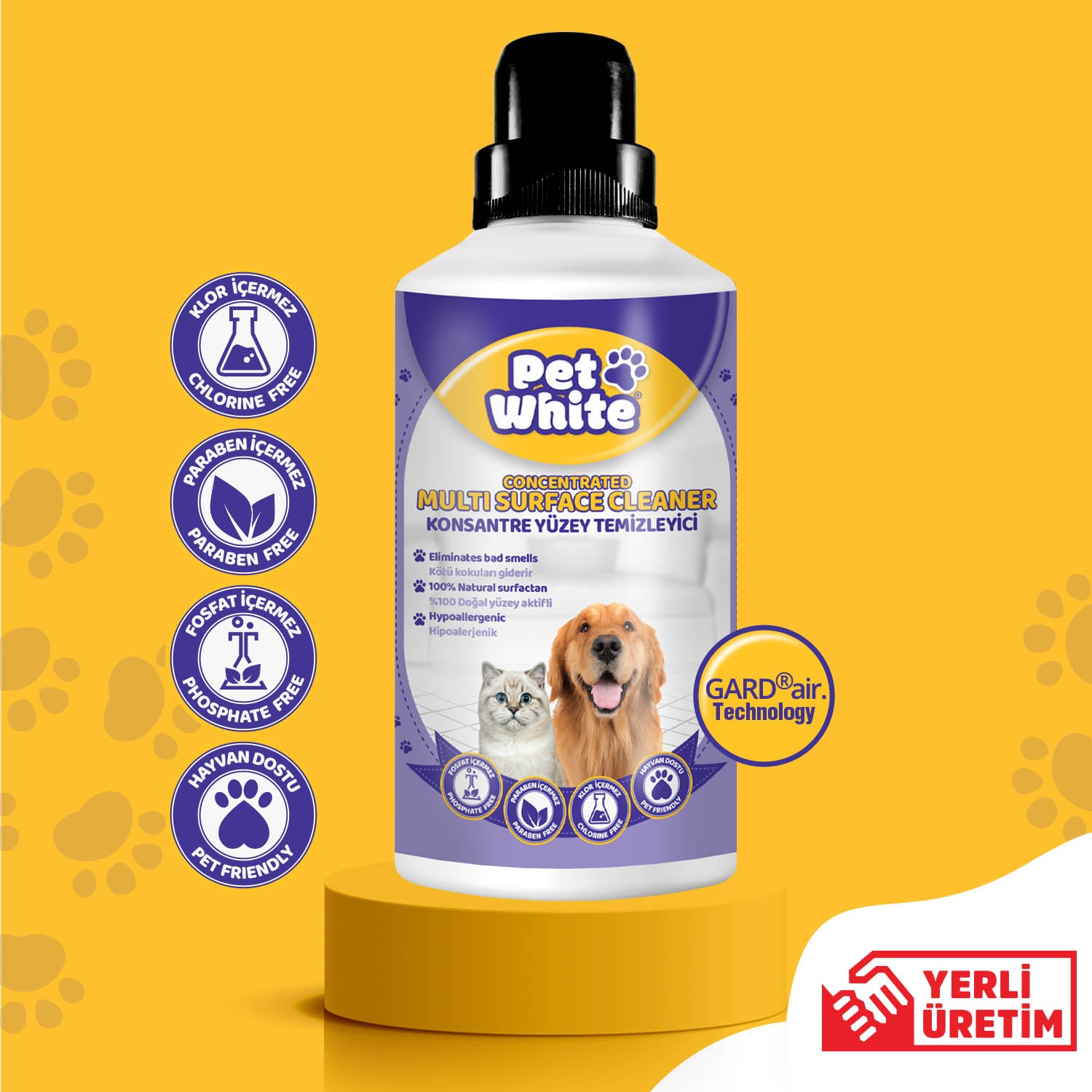 Pet White Evcil Hayvan Yüzey Temizleyici 1000 ml