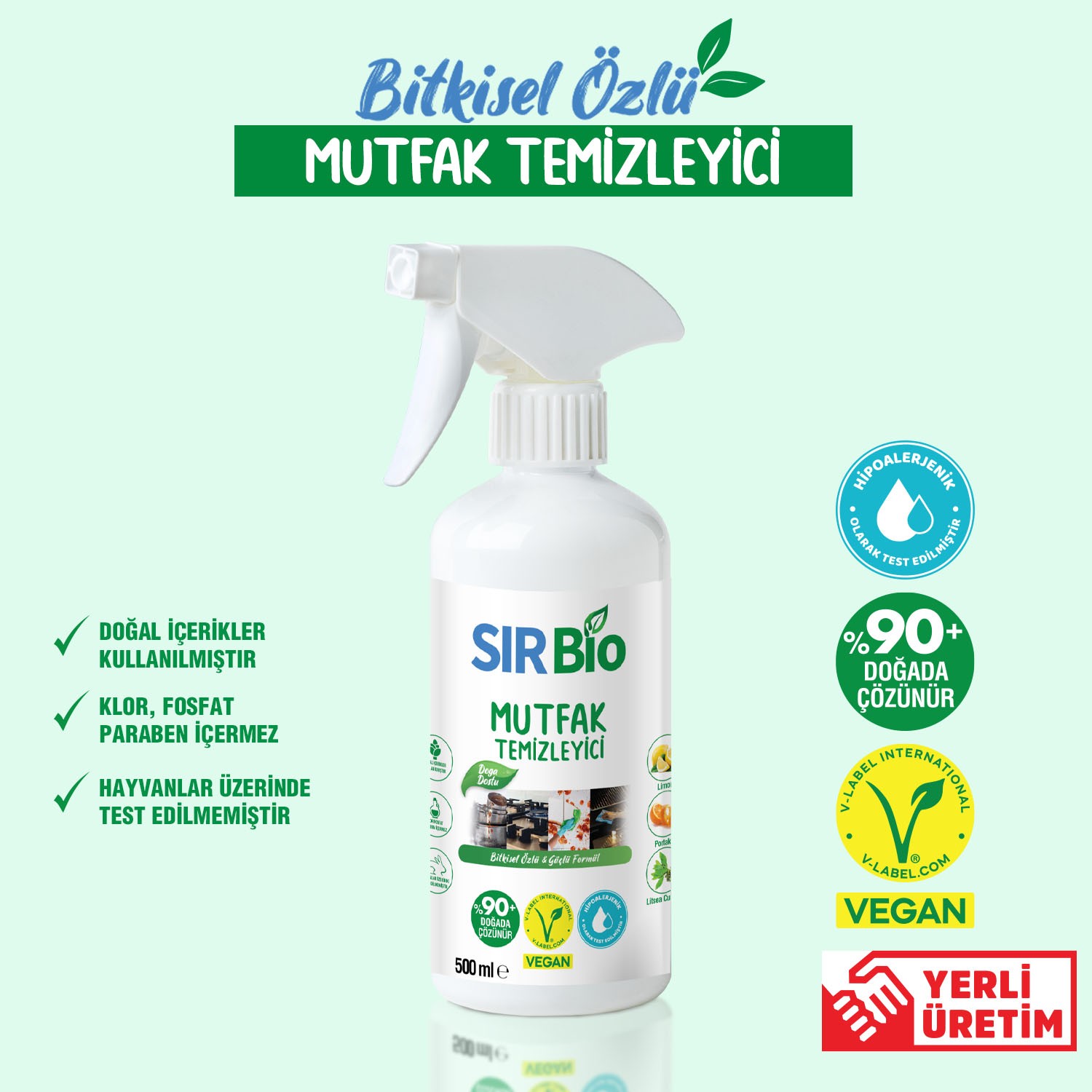 Sır Bio Bitkisel Özlü Mutfak Temizleyici 500 ml