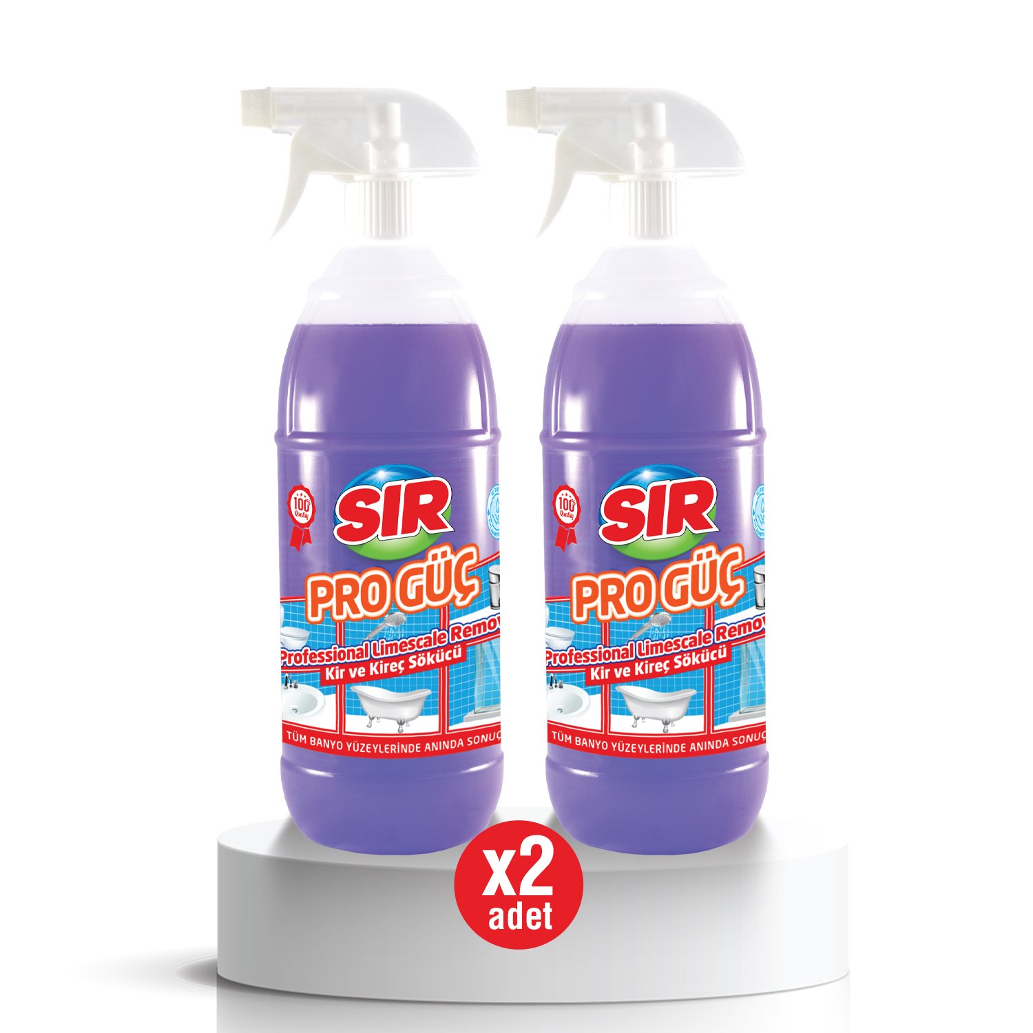 Sır Pro Güç Kir ve Kireç Sökücü 1000 ml 2'li