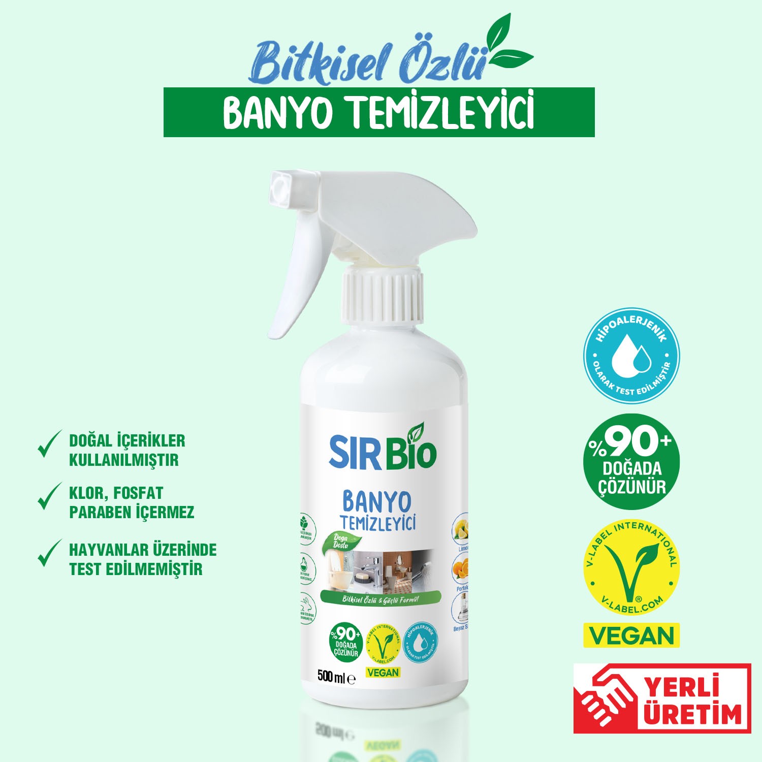 Sır Bio Bitkisel Özlü Banyo Temizleyici 500 ml