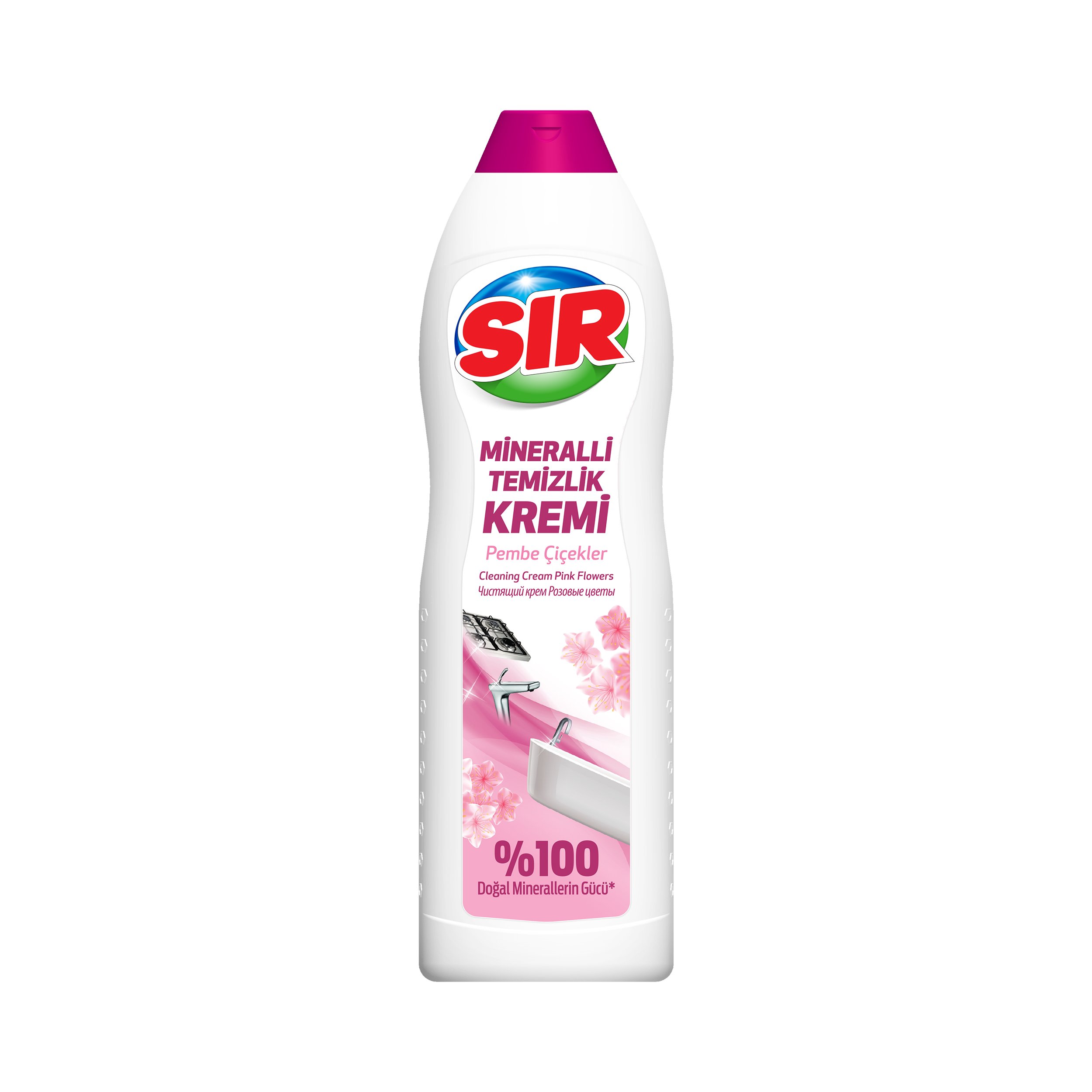 Sır Mineralli Temizlik Kremi Pembe Çiçekler 1125 gr